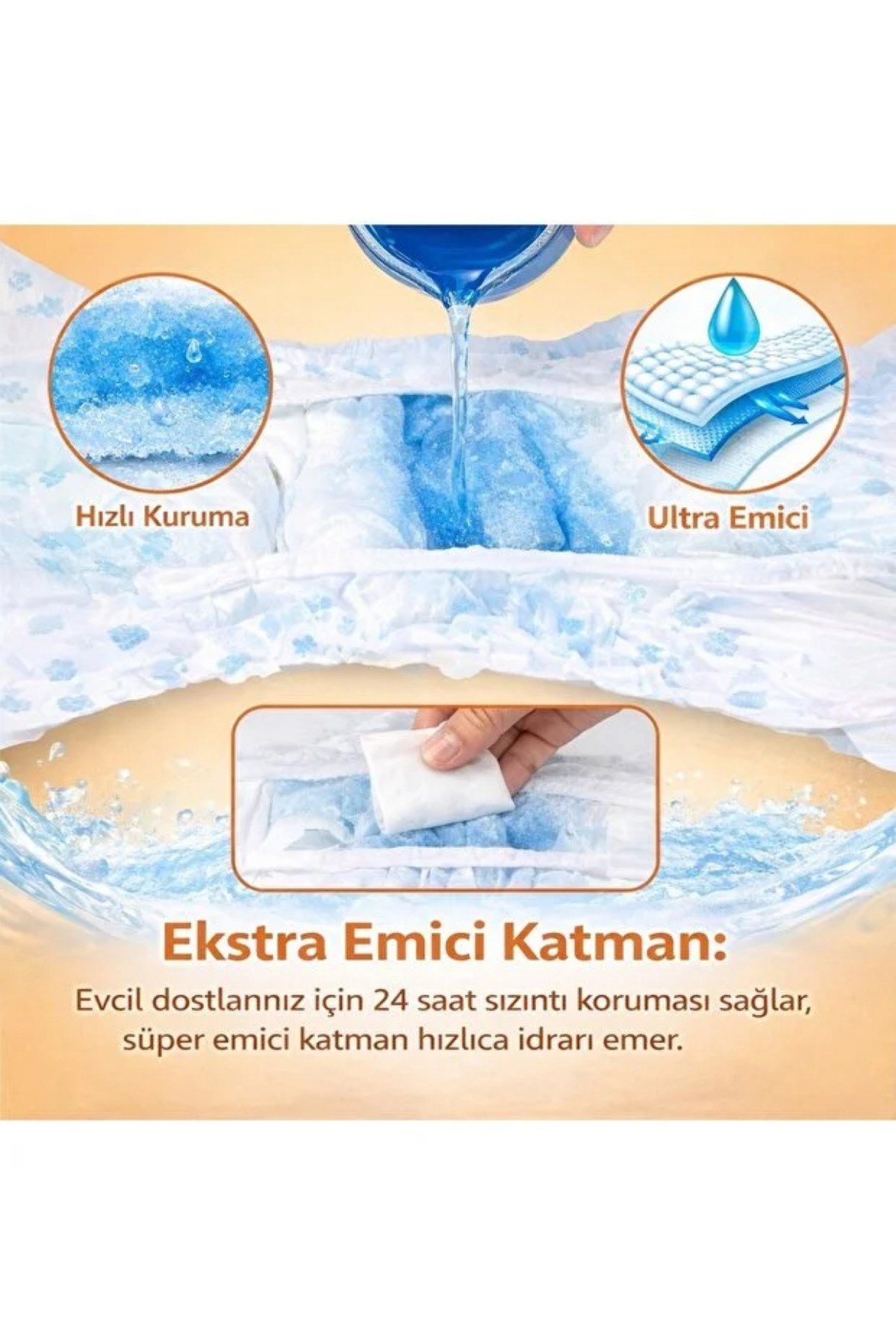 Ultra Emici Kedi Köpek Çiş Bezi Köpek Tuvalet Bezi Kedi Tuvalet Bezi Alıştırma Bezi 10'lu Sızdırmaz