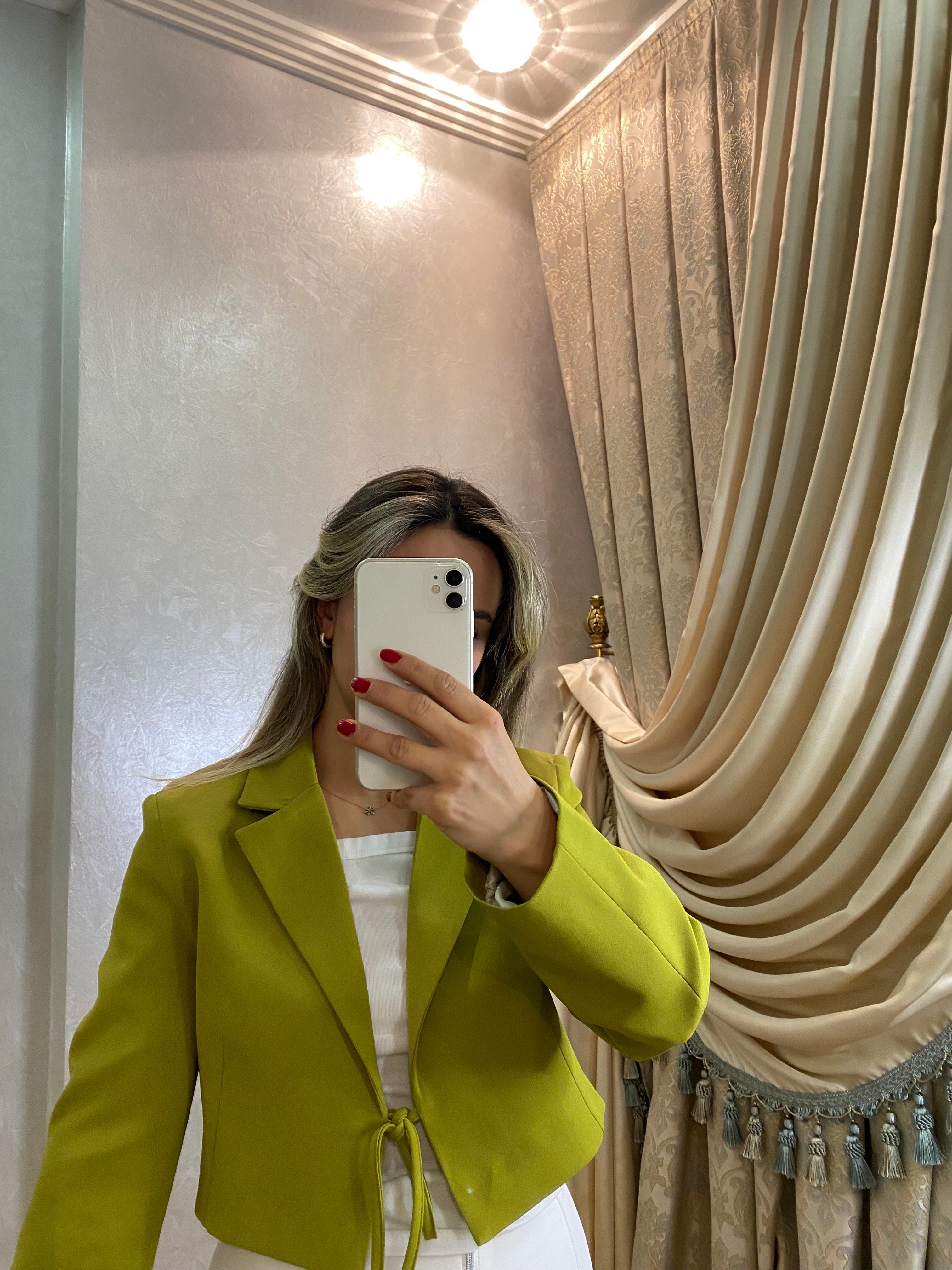 YEŞİL BLAZER CEKET