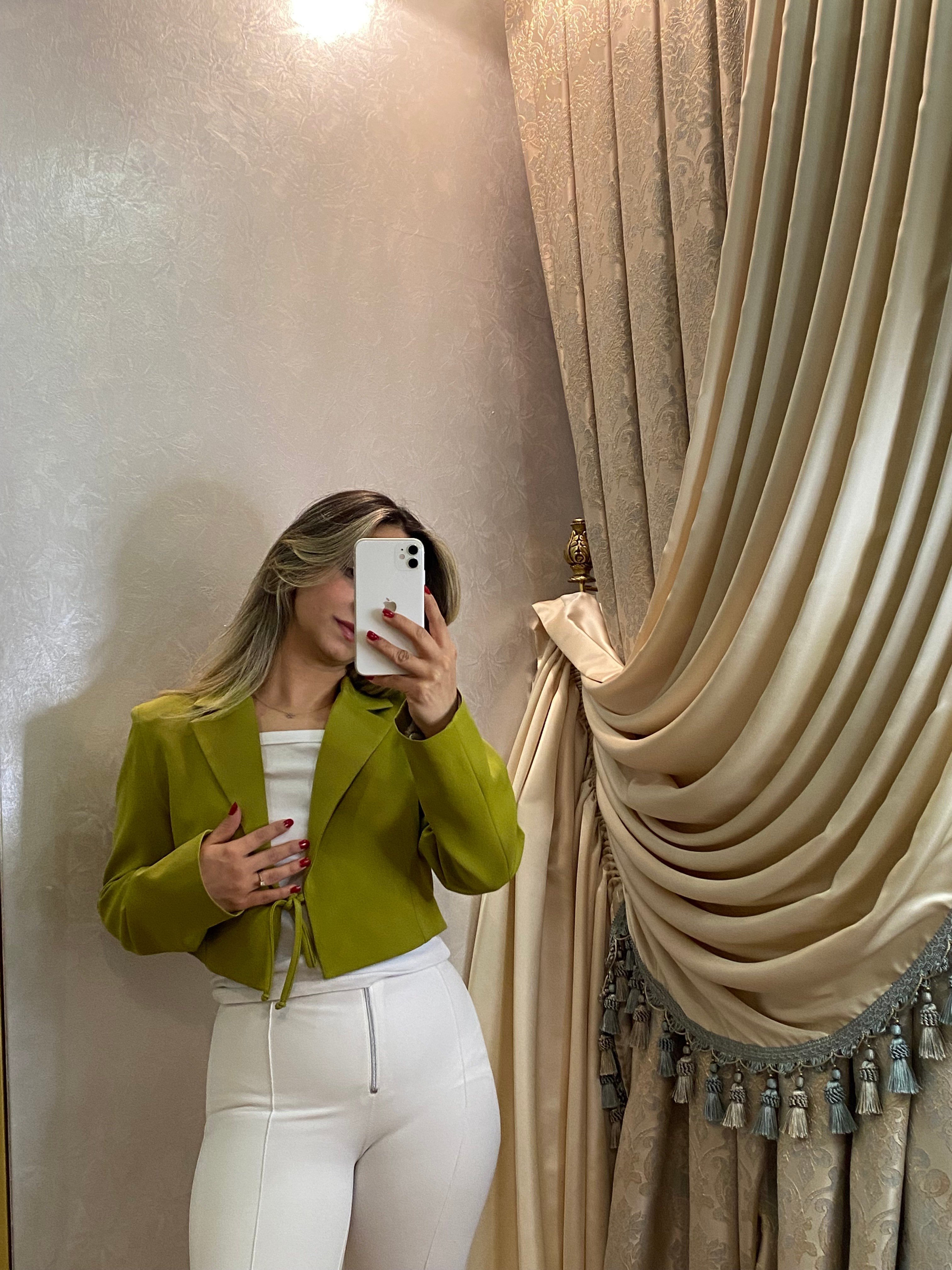 YEŞİL BLAZER CEKET