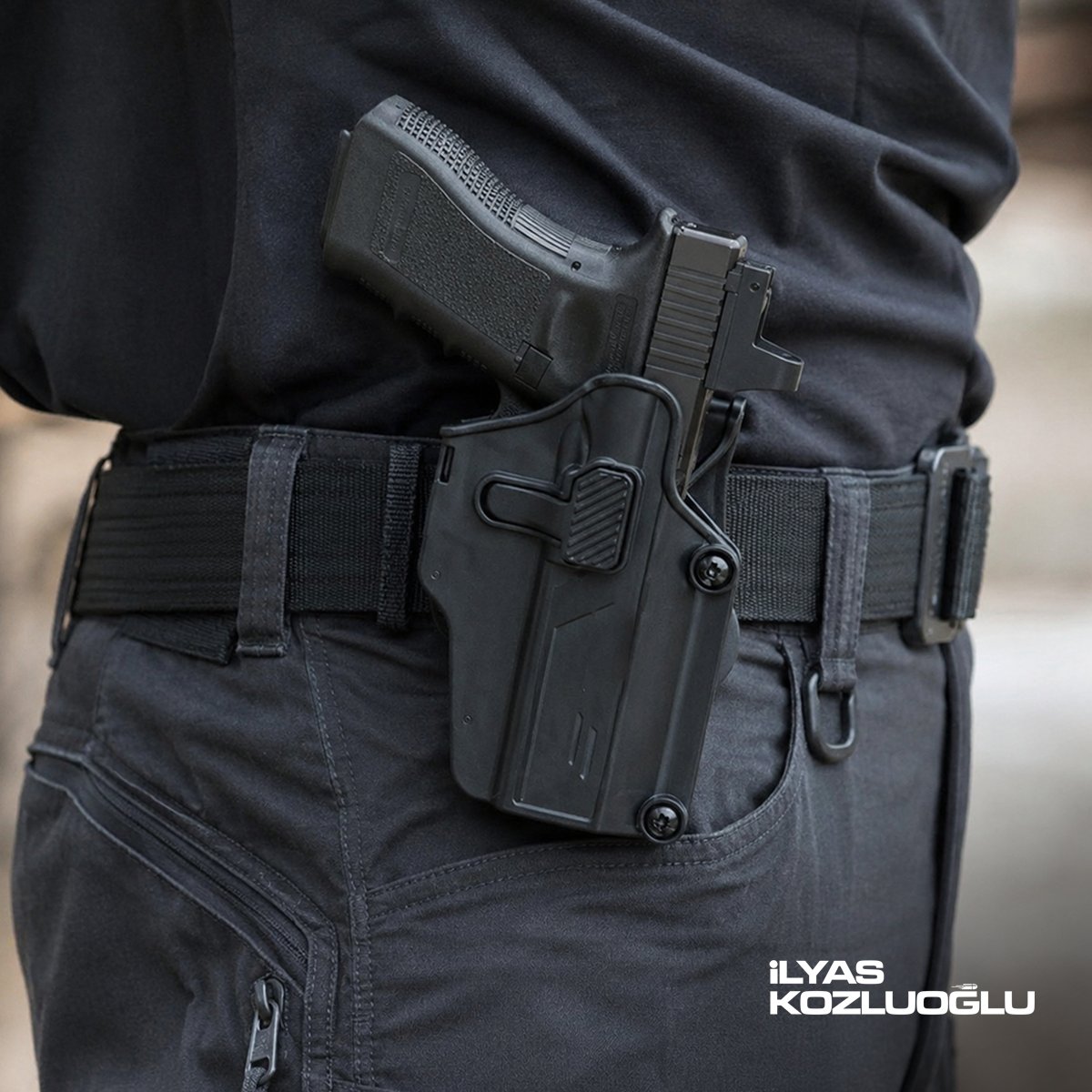 GUNPNY Çok Amaçlı Tabanca Kılıfı Sağ El Uyumlu Hızlı Çekim