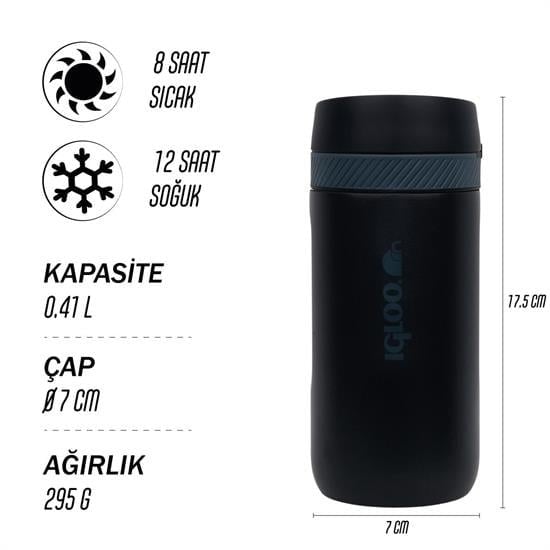 Igloo Squid Termos 410ml Siyah