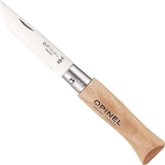 Opinel Inox 6 No Kayın Saplı Paslanmaz Çelik Çakı
