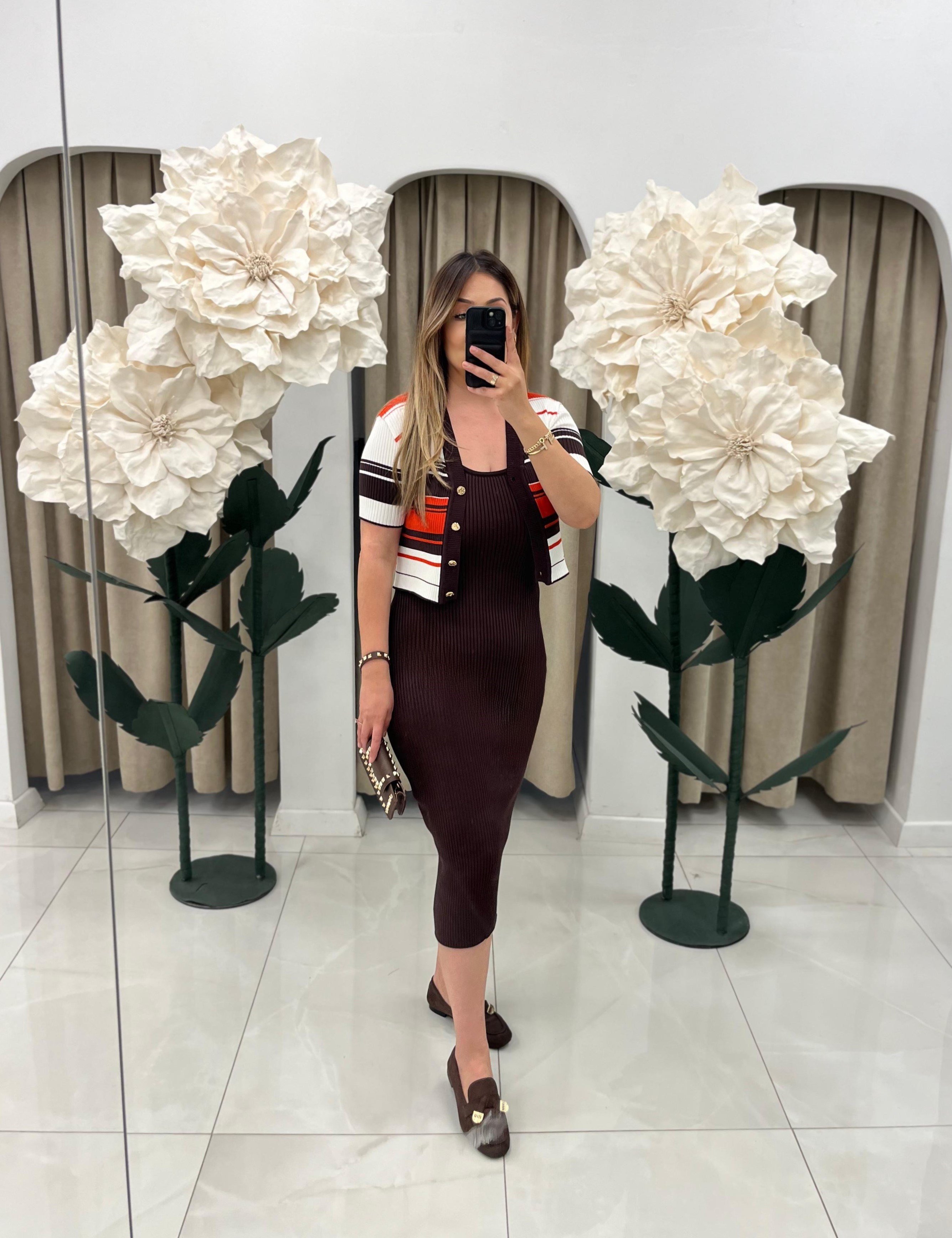 ikili elbise - çizgili