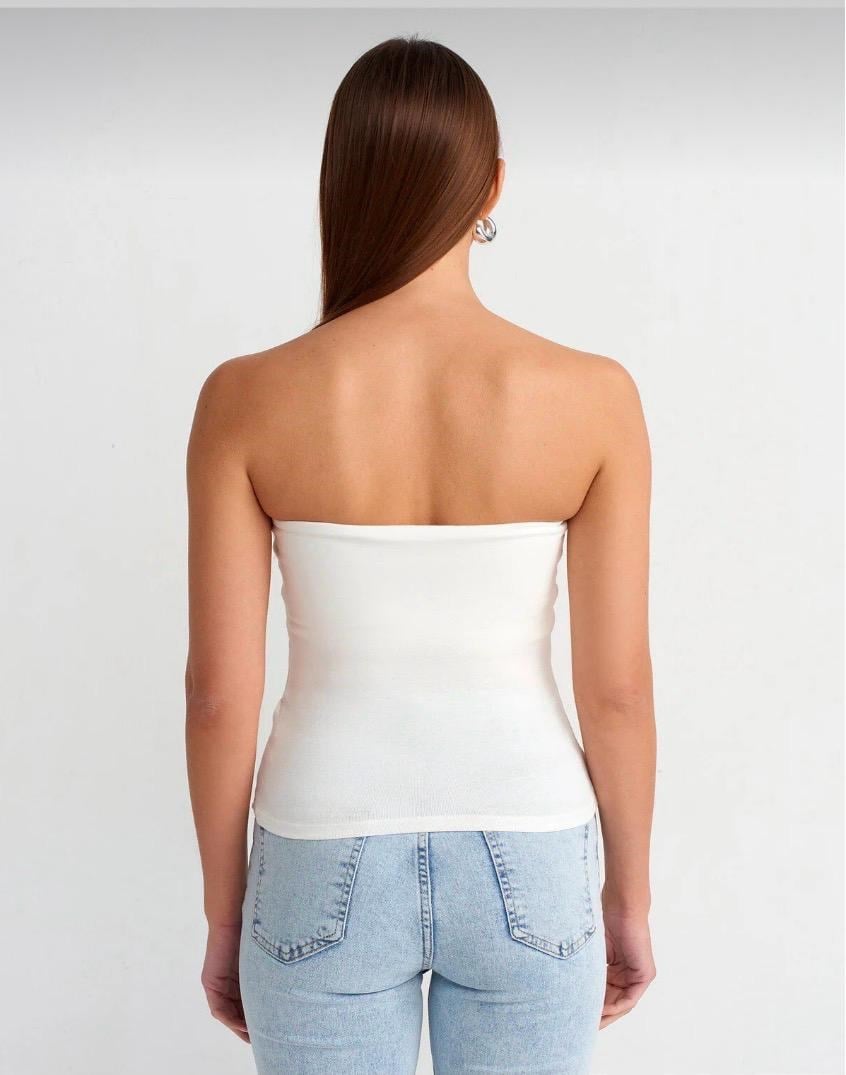 Ten rengi straplez crop