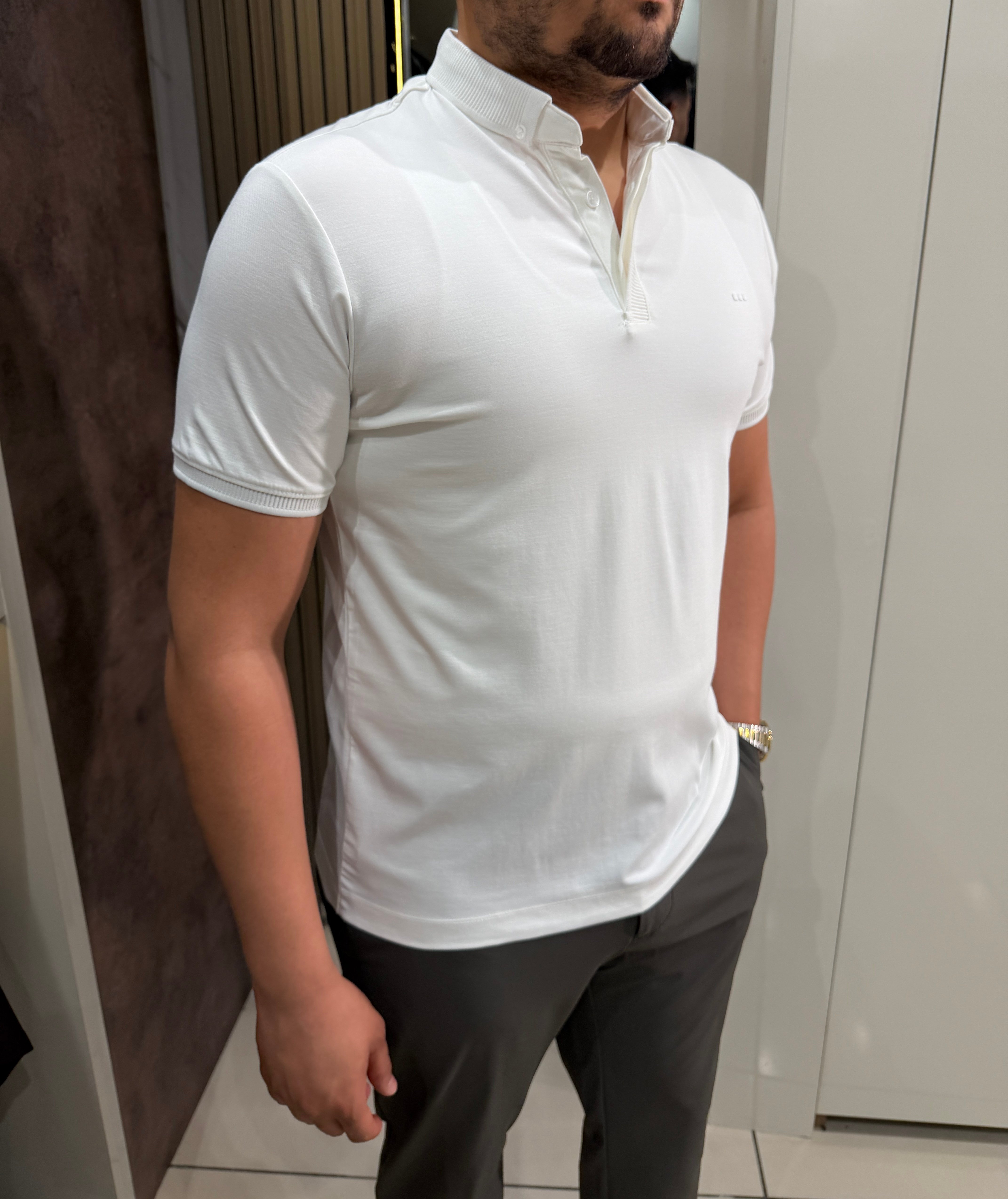 Dry Touch Polo Yaka T-shirt | Beyaz