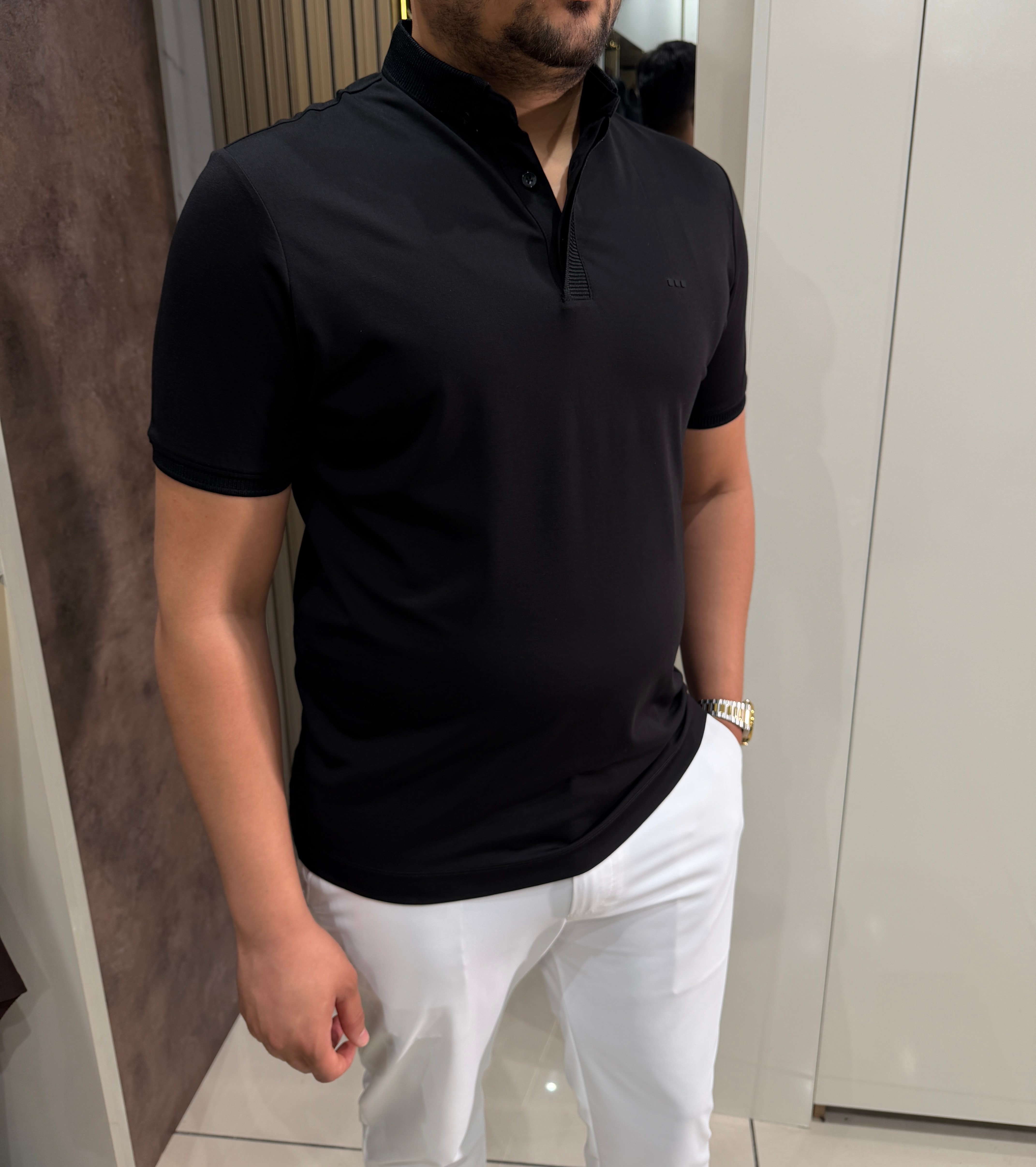 Dry Touch Polo Yaka T-shirt | Siyah