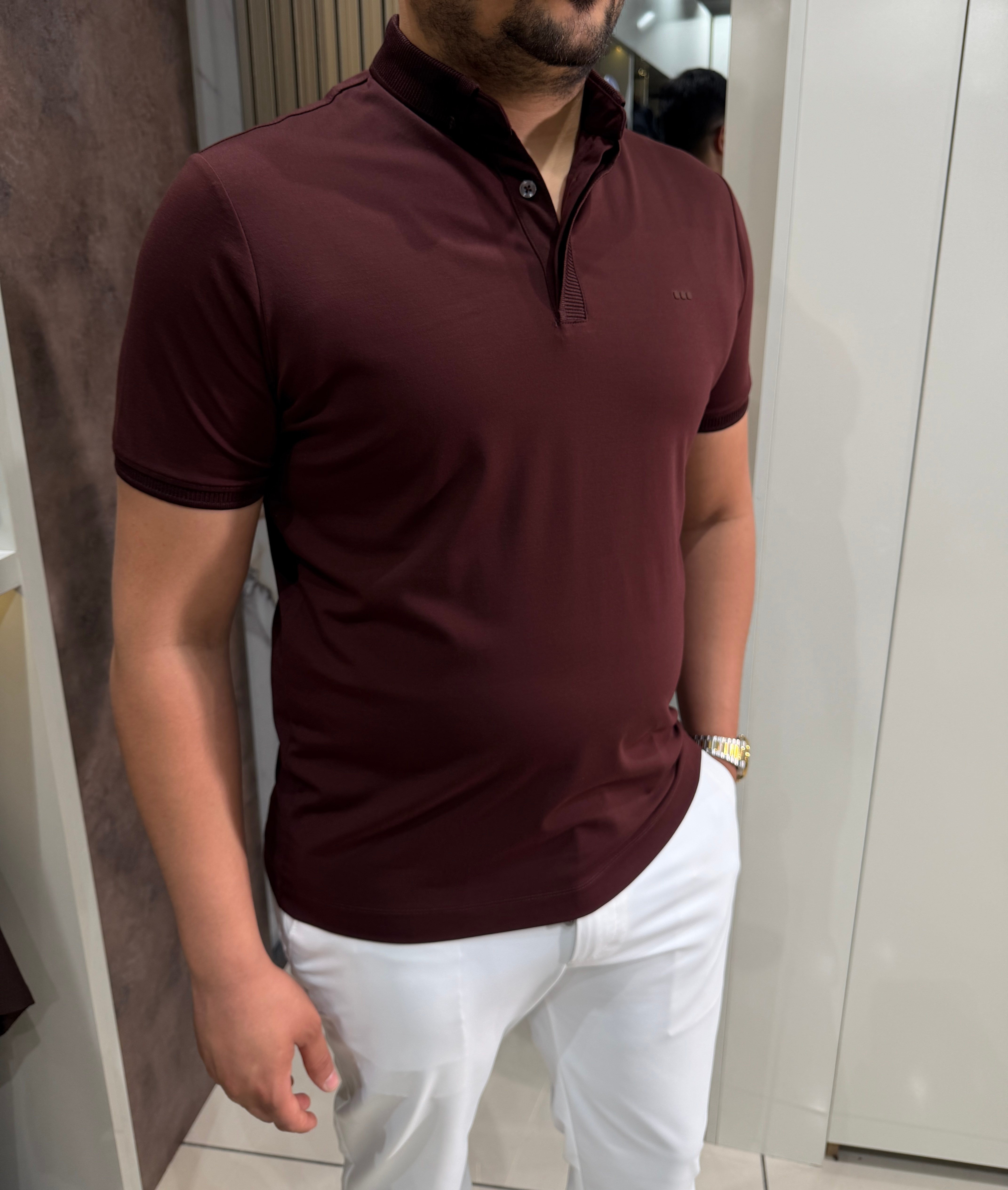 Dry Touch Polo Yaka T-shirt | Vişne