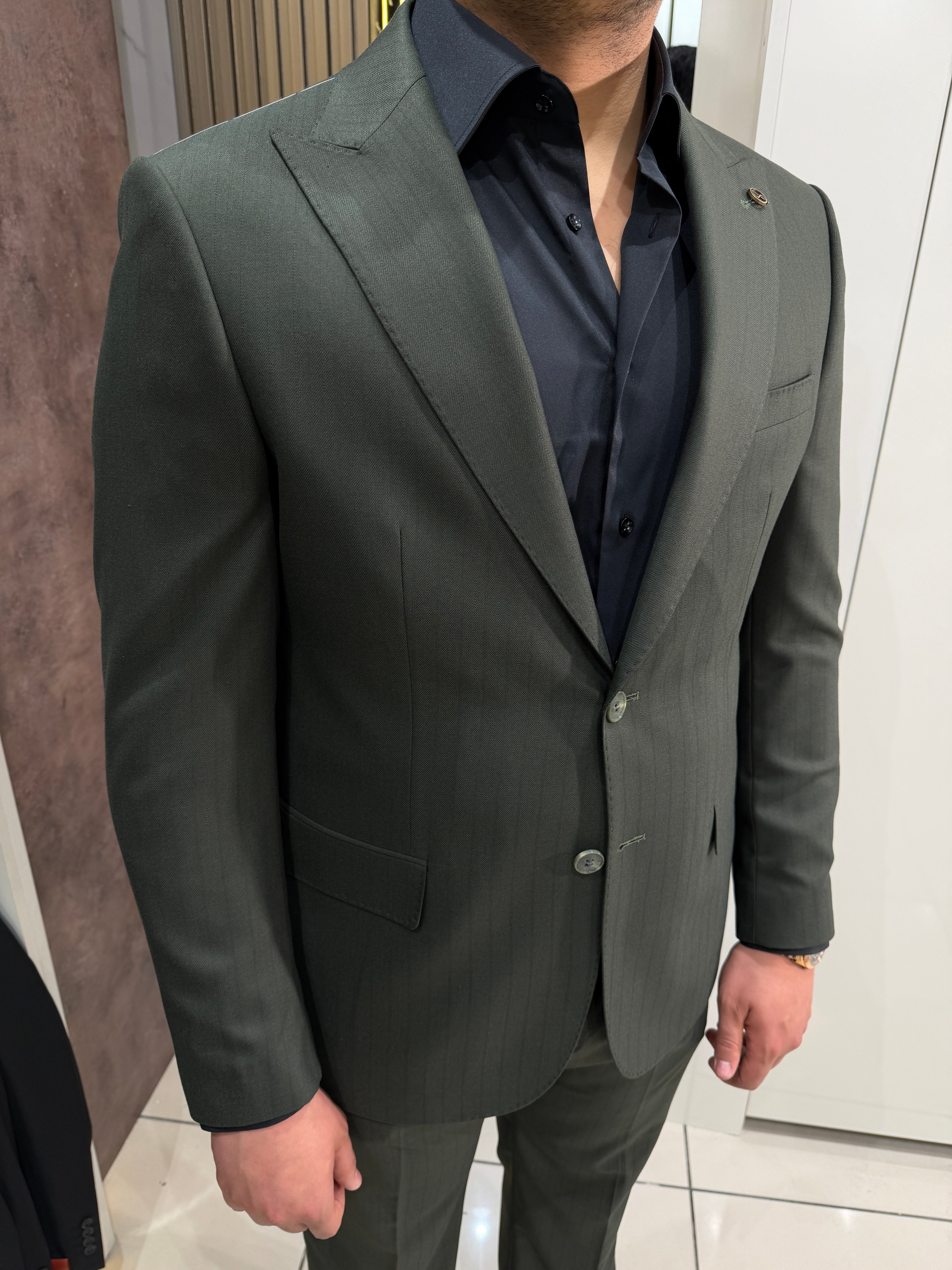 Olive Line Takım Elbise | Haki