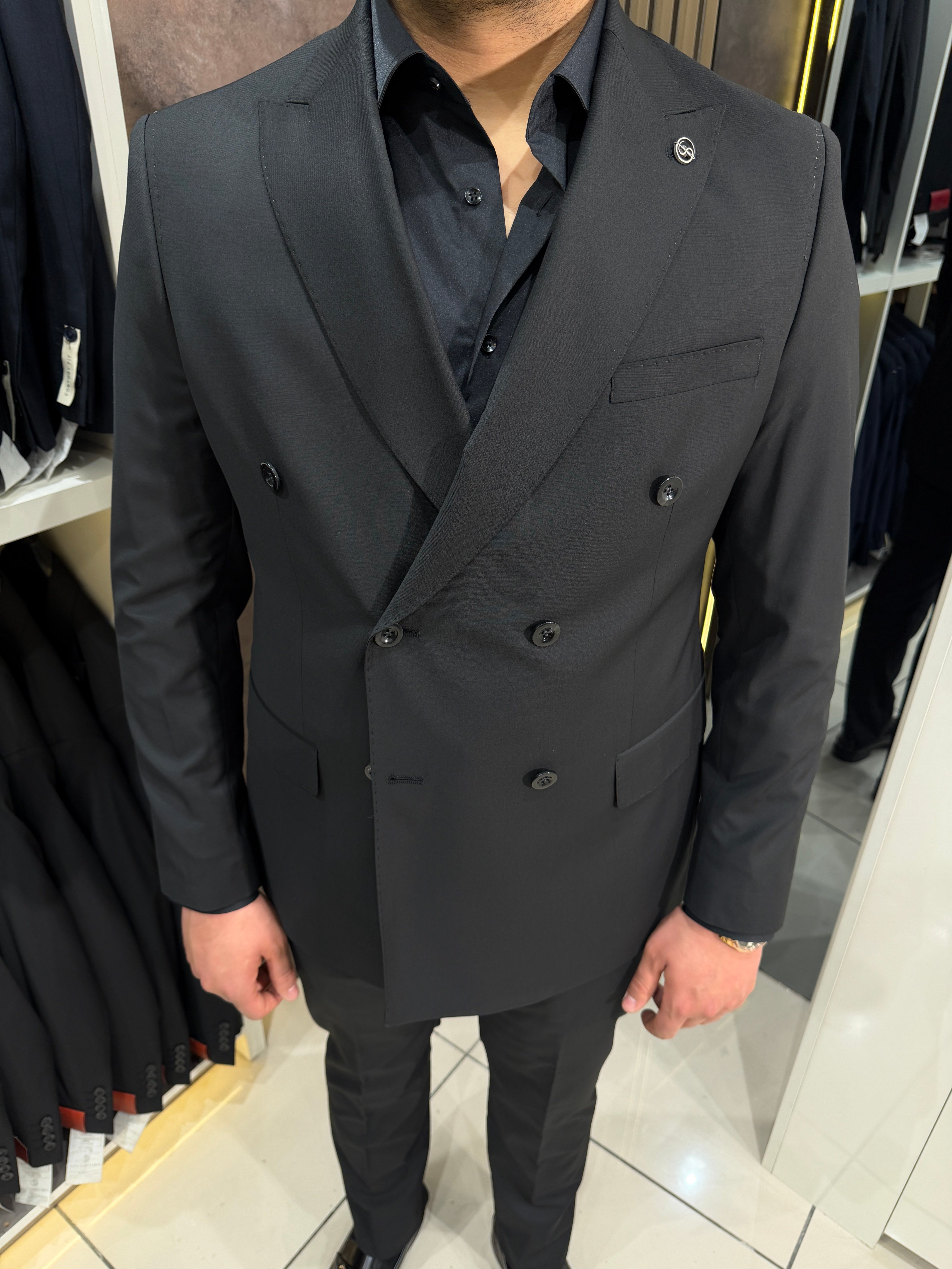 Veltro Black Signature Kruvaze Takım | Siyah