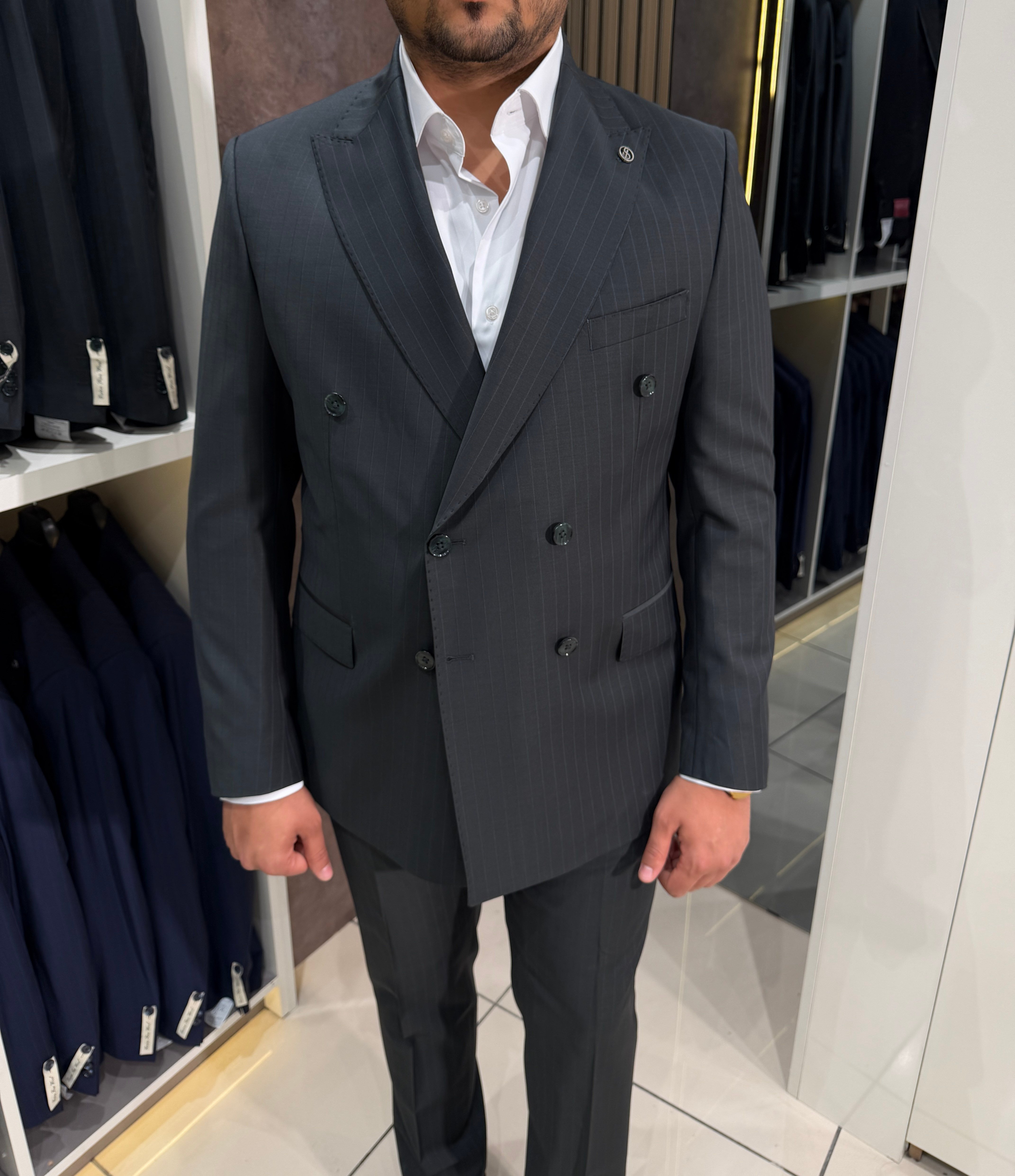 Yünsa Kruvaze Takım Elbise Fine Wool | Haki