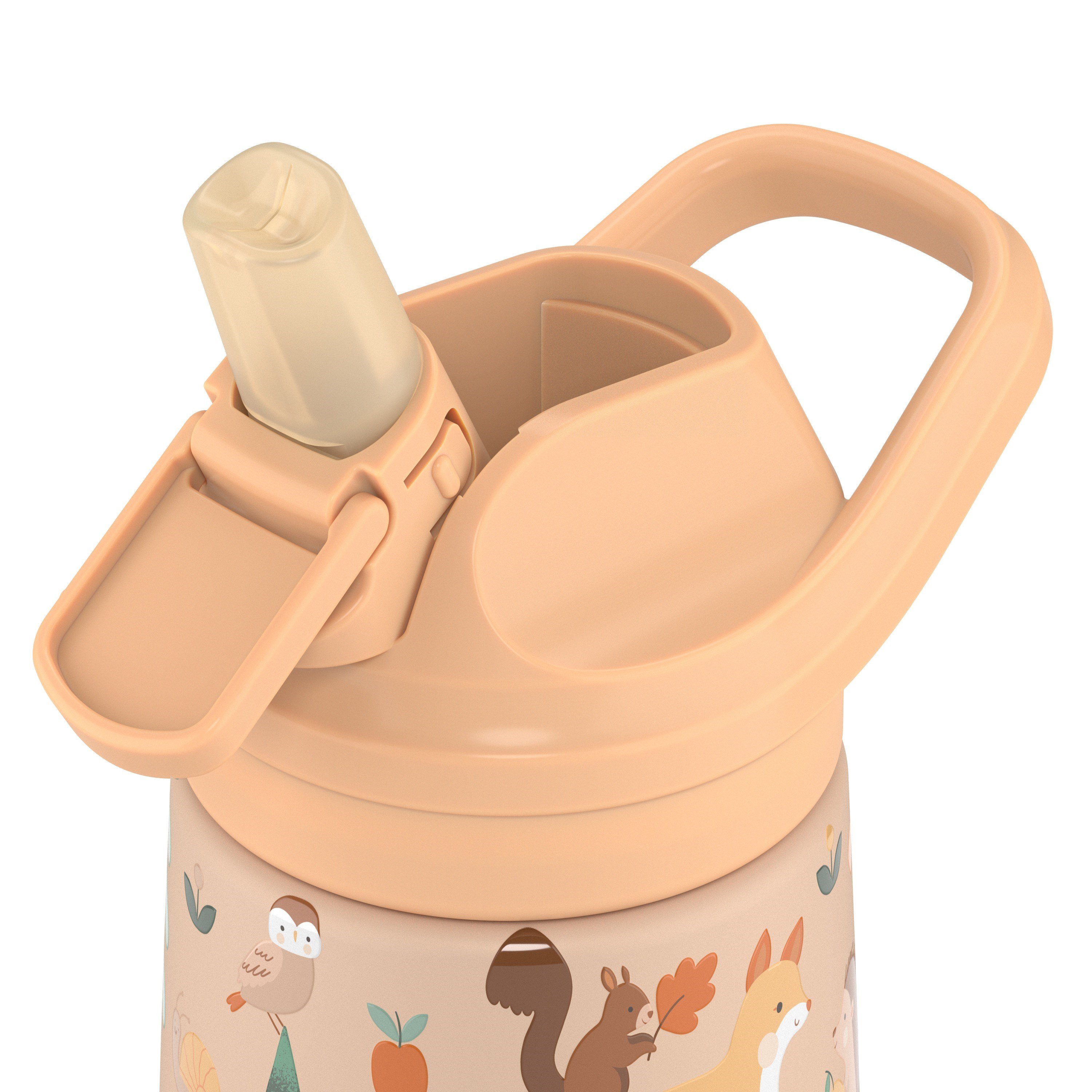 Cool Bottles Paslanmaz Çelik Suluk - The Kiddie Bottle - Woodland Buddies 350ml-CBKD35WB