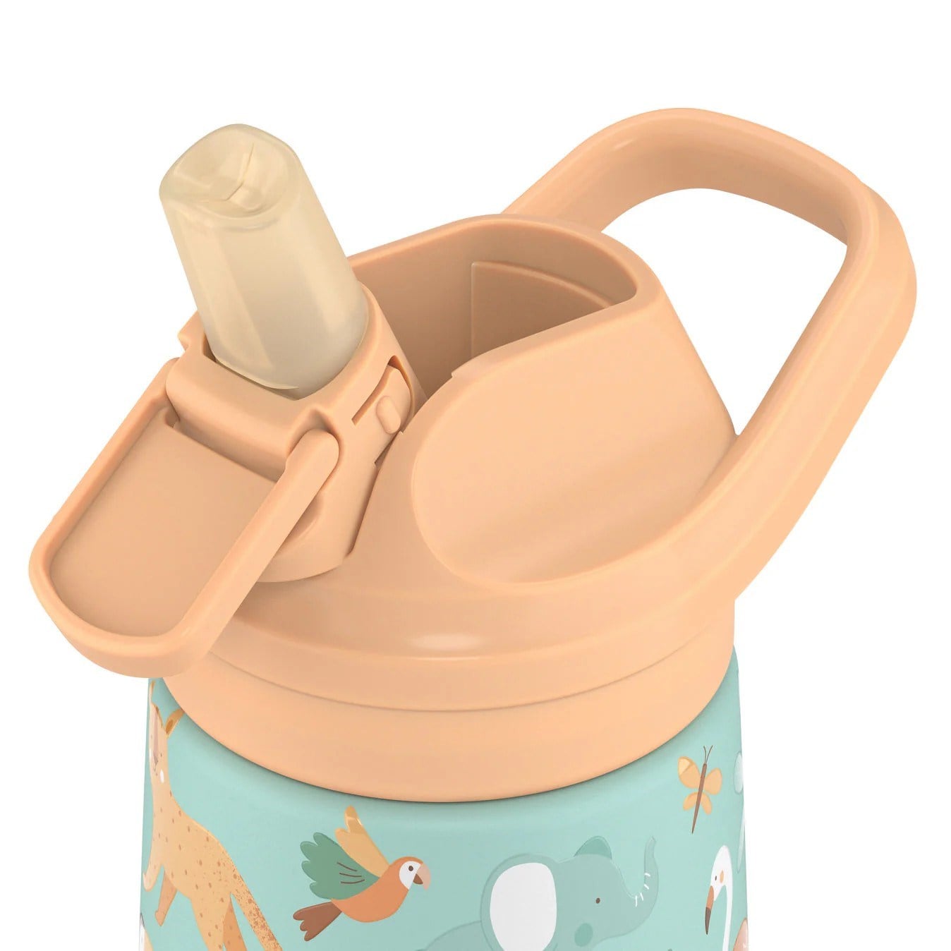Cool Bottles Paslanmaz Çelik Suluk -  The Kiddie Bottle - Little Wheels 350ml-CBKD35LW