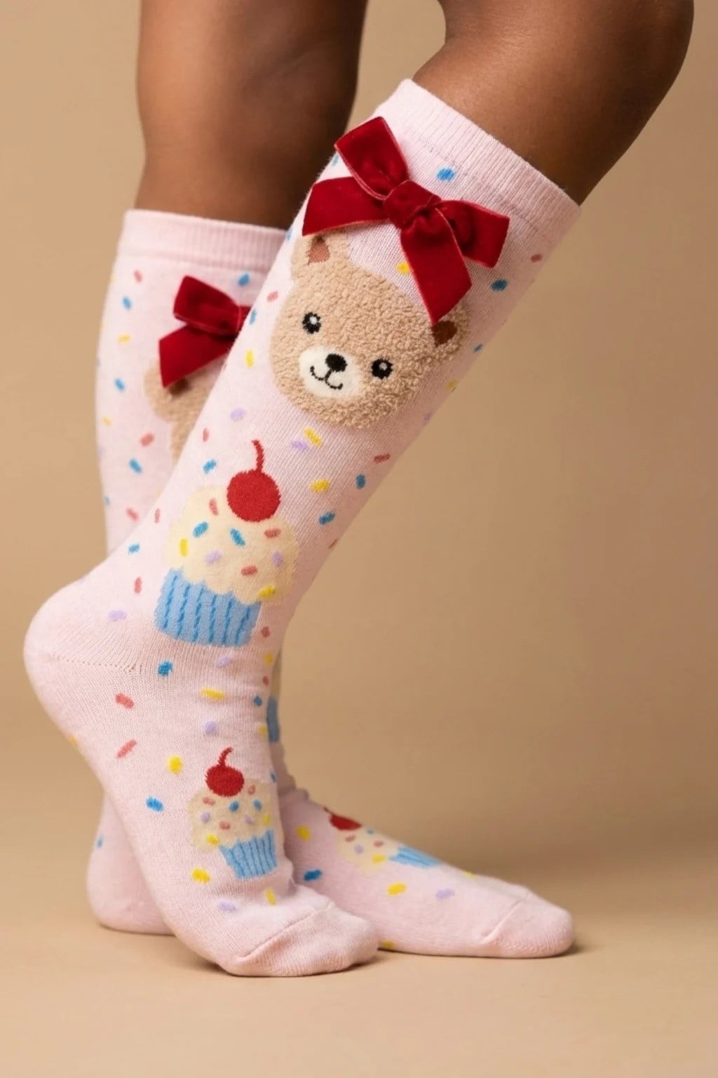 KATIA&BONY  CUP CAKE TEDDY ÇOCUK DİZÜSTÜ ÇORAP 