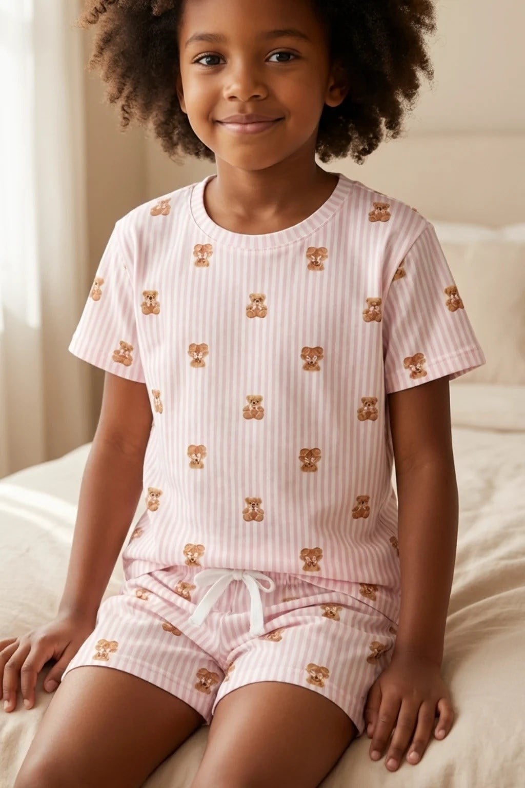 KATIA&BONY Teddy Desenli Çocuk Şortlu Pijama Takımı