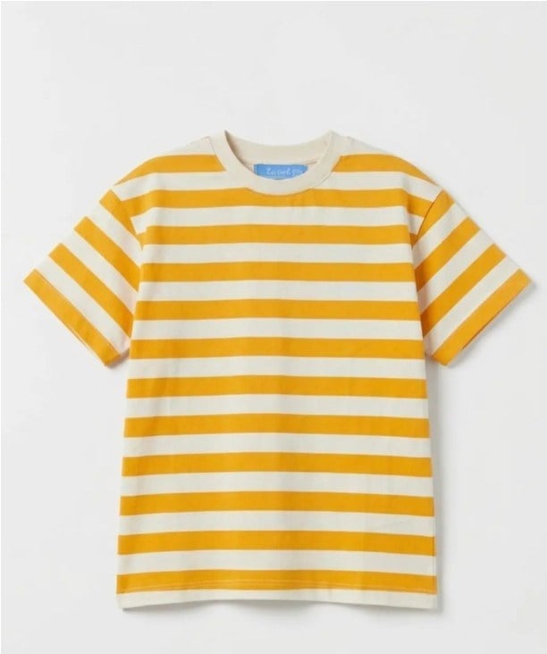 LA'CIEL PARİS Turuncu Çizgili Tshirt