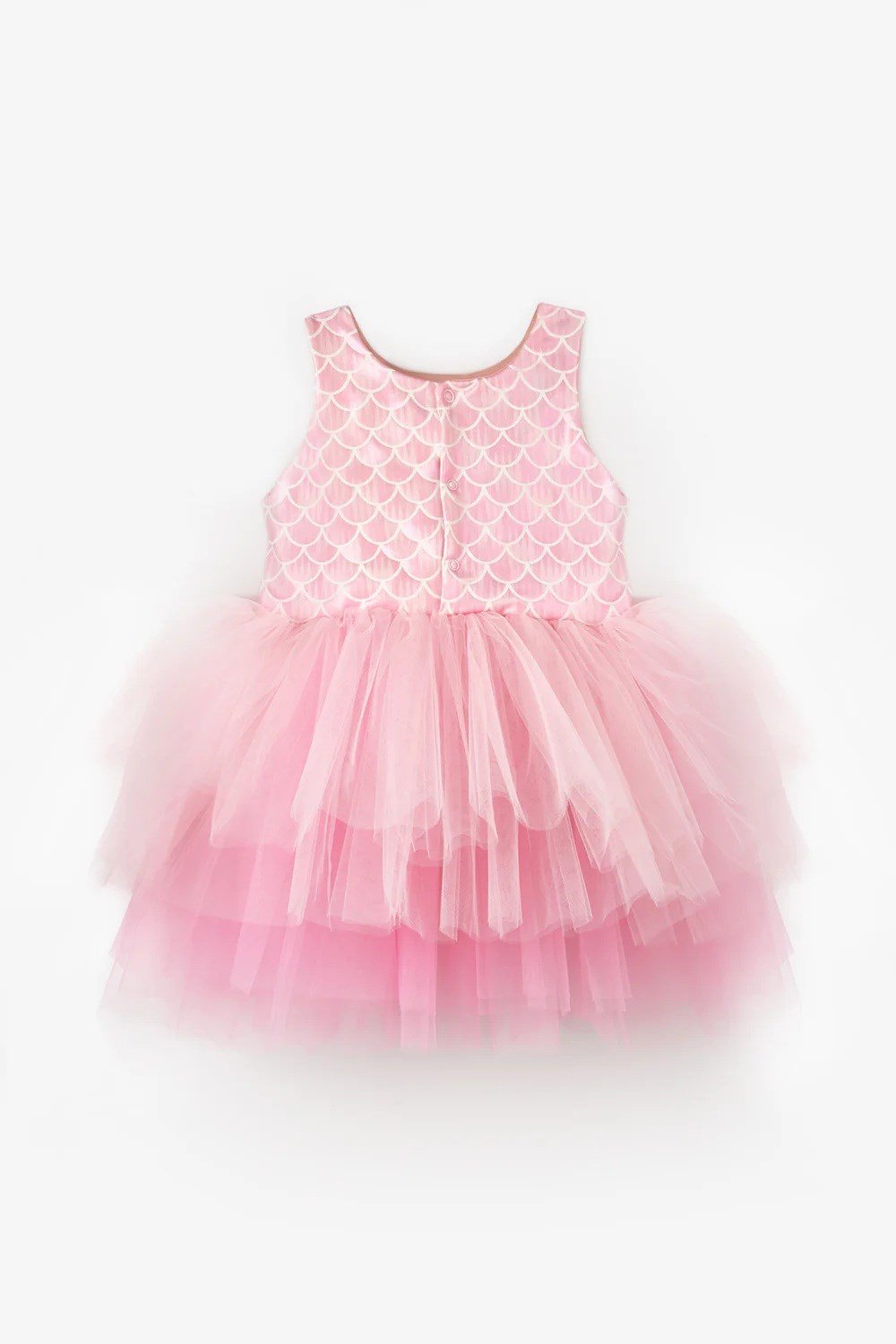 Le Mabelle Pembe Tül Etekli Deniz Kızı Desenli Kız Bebek Elbise 