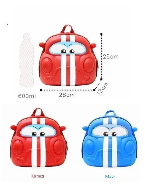 Supercute Car Sırt Çantası-Mavi