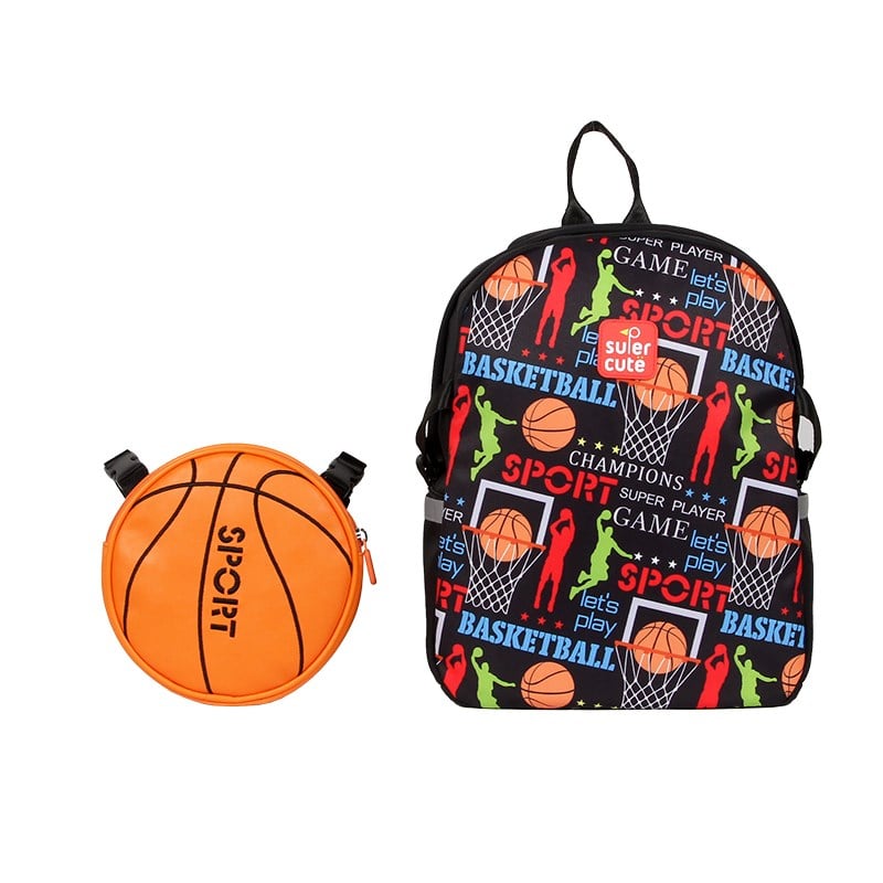 Supercute Two in One Sırt Çantası-Basketball