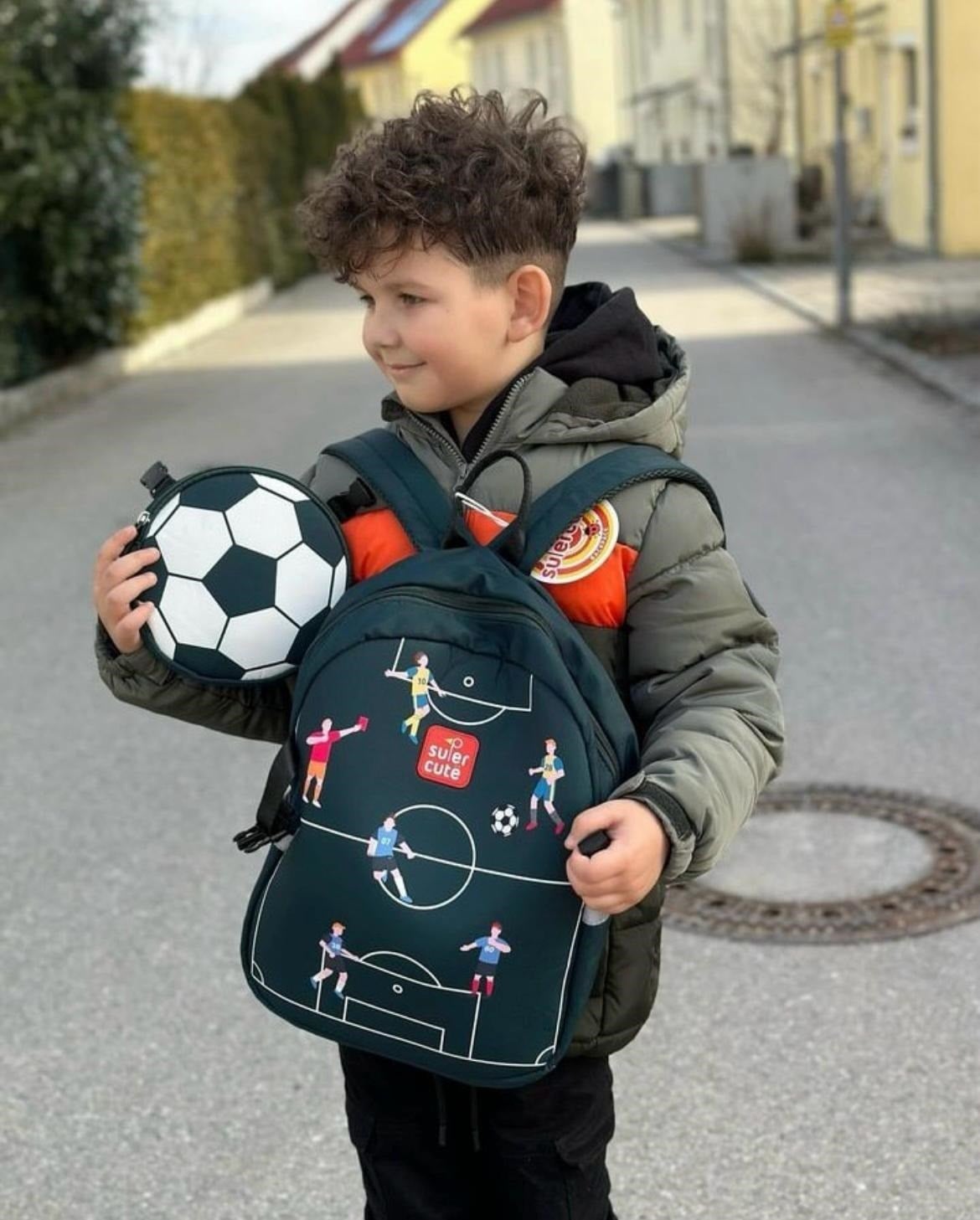 Supercute Two in One Sırt Çantası-Football