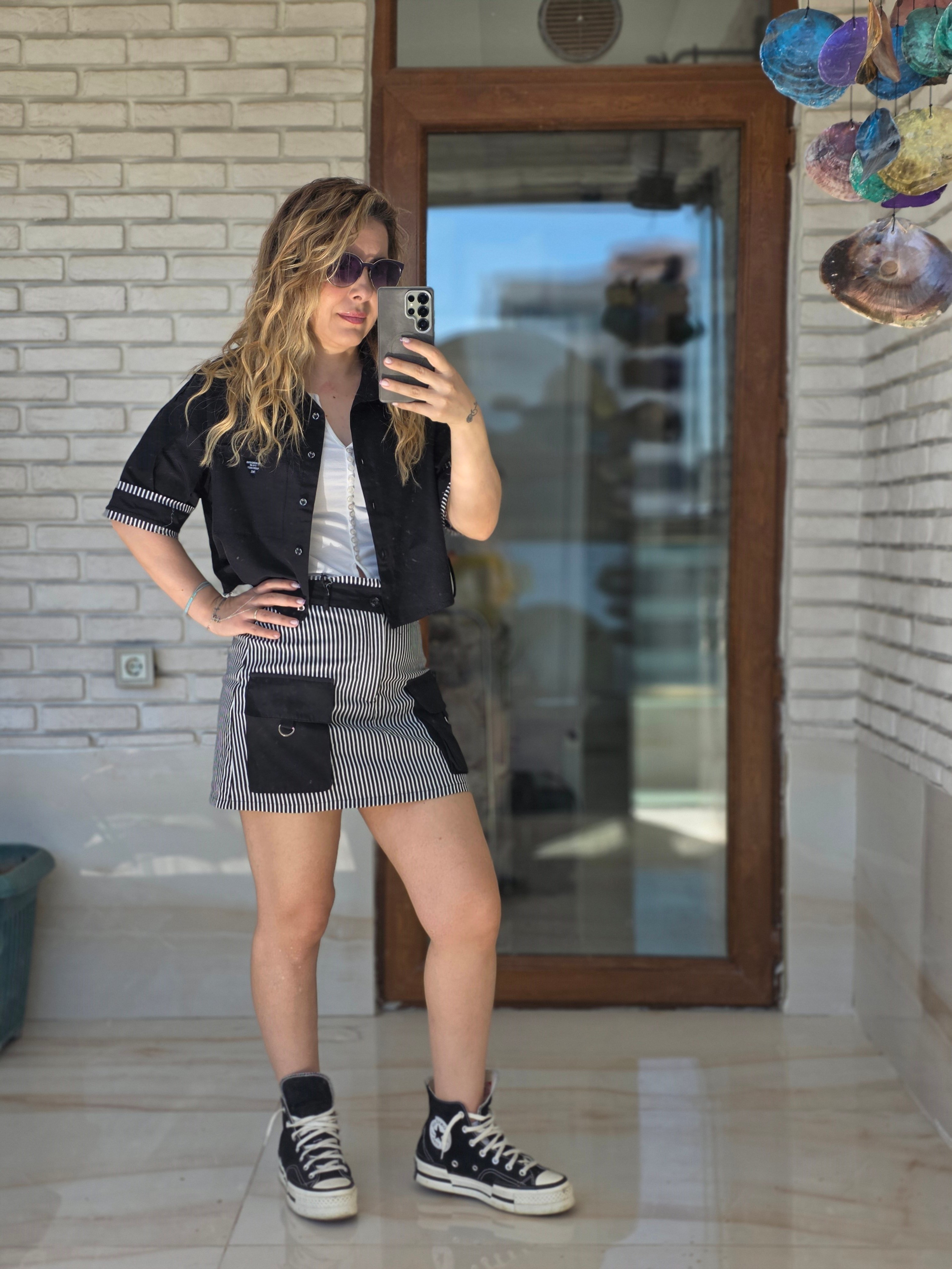 Çizgili Tasarım Gömlek