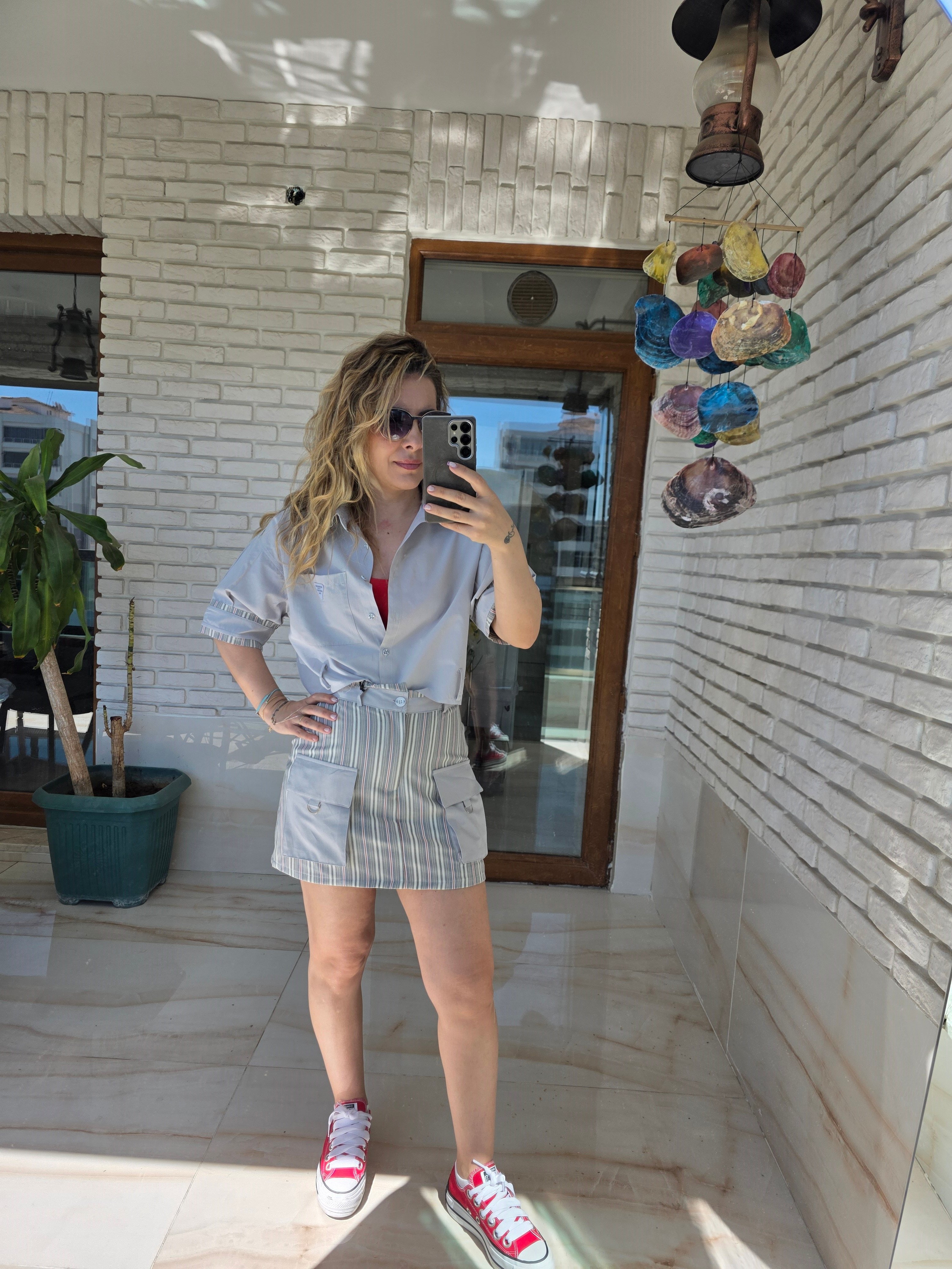Çizgili Tasarım Gömlek