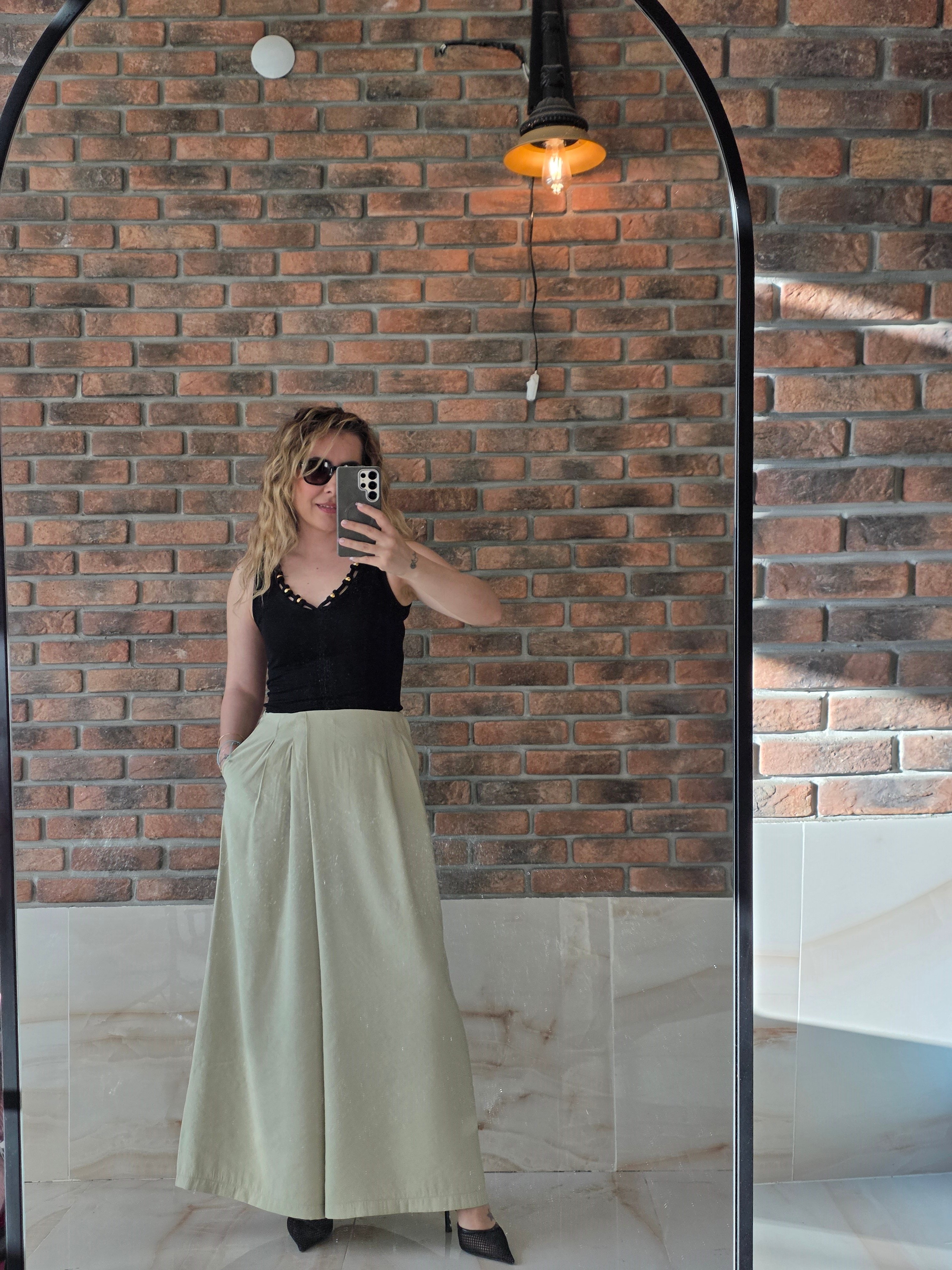 Yeşil Etek Pantolon
