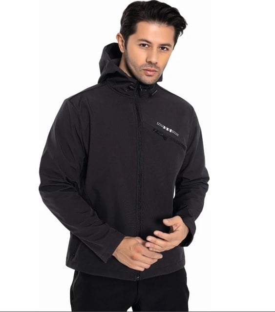 CROZWİSE ANTRASİT ERKEK SU GEÇİRMEZ SOFTSHELL OUTDOOR MONT