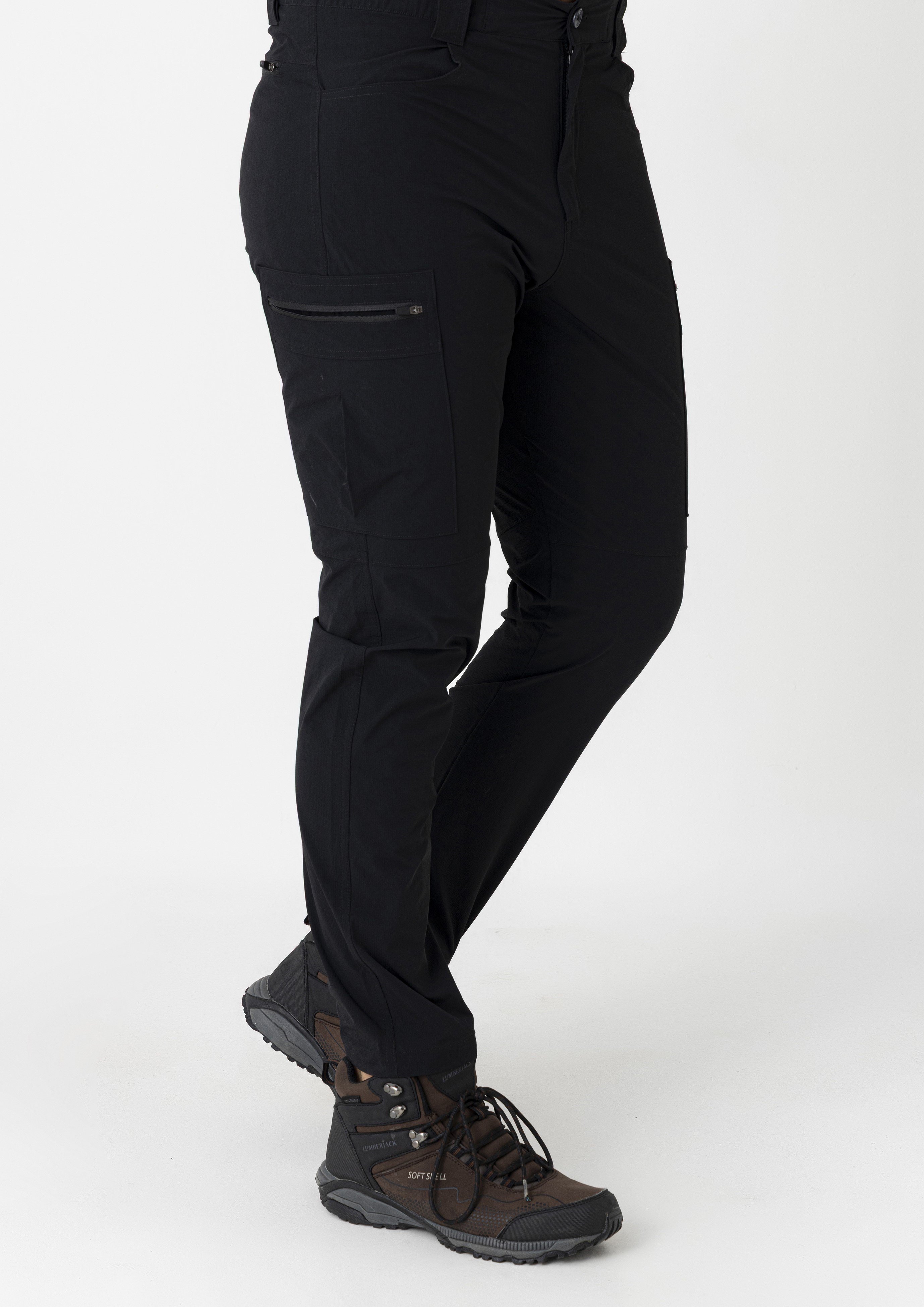 CROZWİSE OUTDOOR DAR PAÇA ERKEK PANTOLON SİYAH