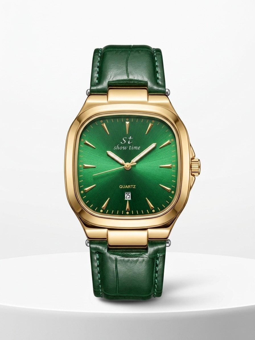 KARE DERİ | GOLD-YEŞİL ST342