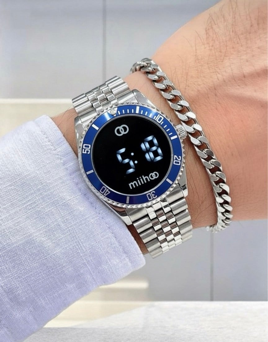 LED DOKUNMATİK | GÜMÜŞ-MAVİ ST28