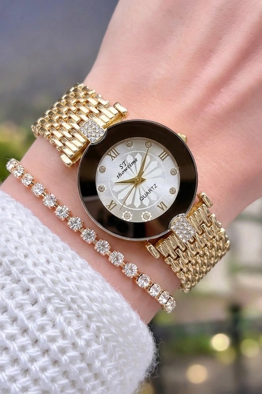LÜX BONCUK | GOLD-BEYAZ ST186