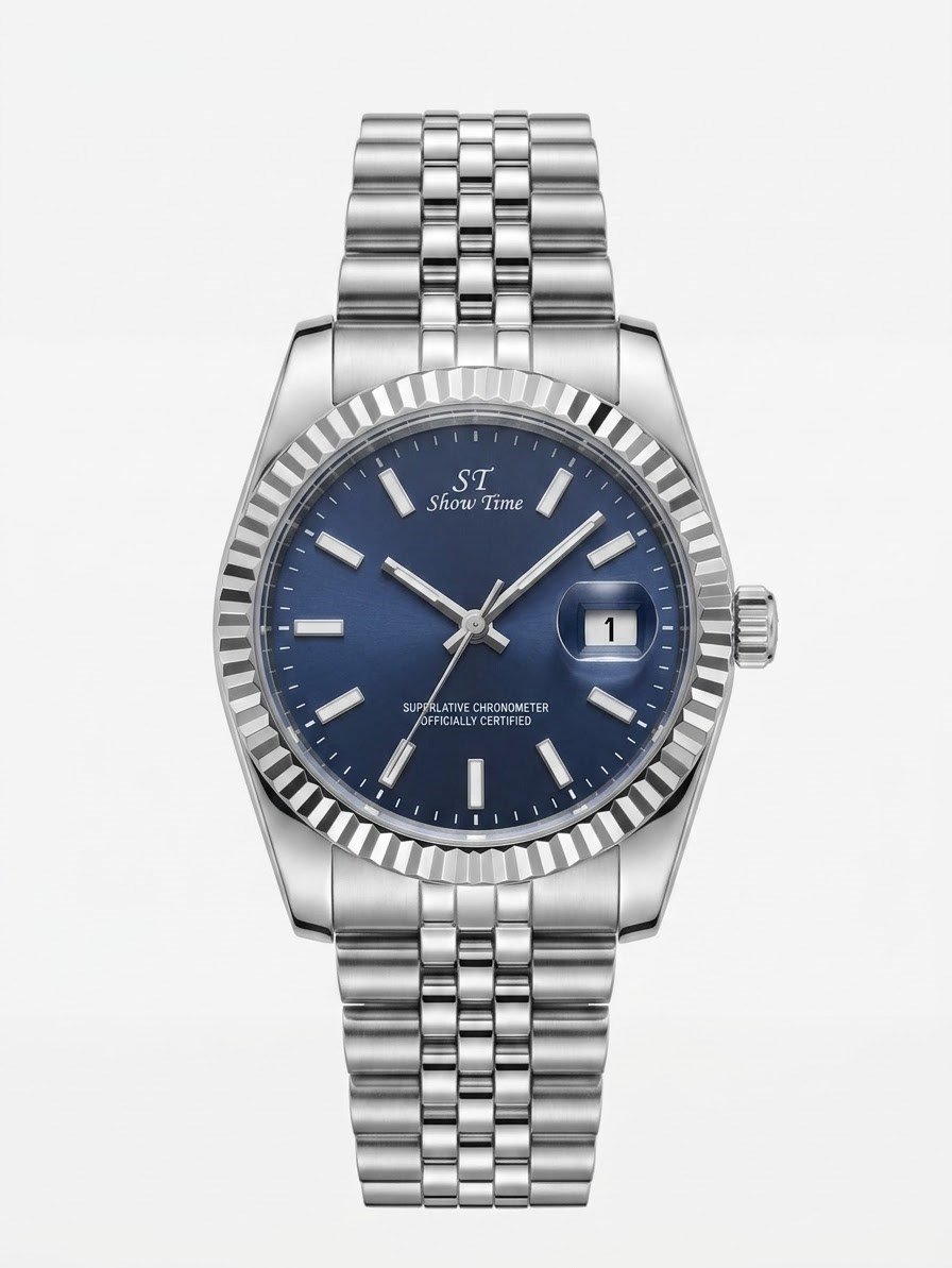 SHOWTİME 36MM Bayan King Gümüş lacivert ST645