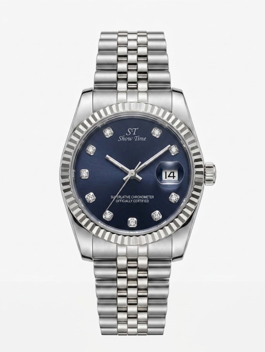 SHOWTİME 36MM Bayan King Gümüş Mavi ST649