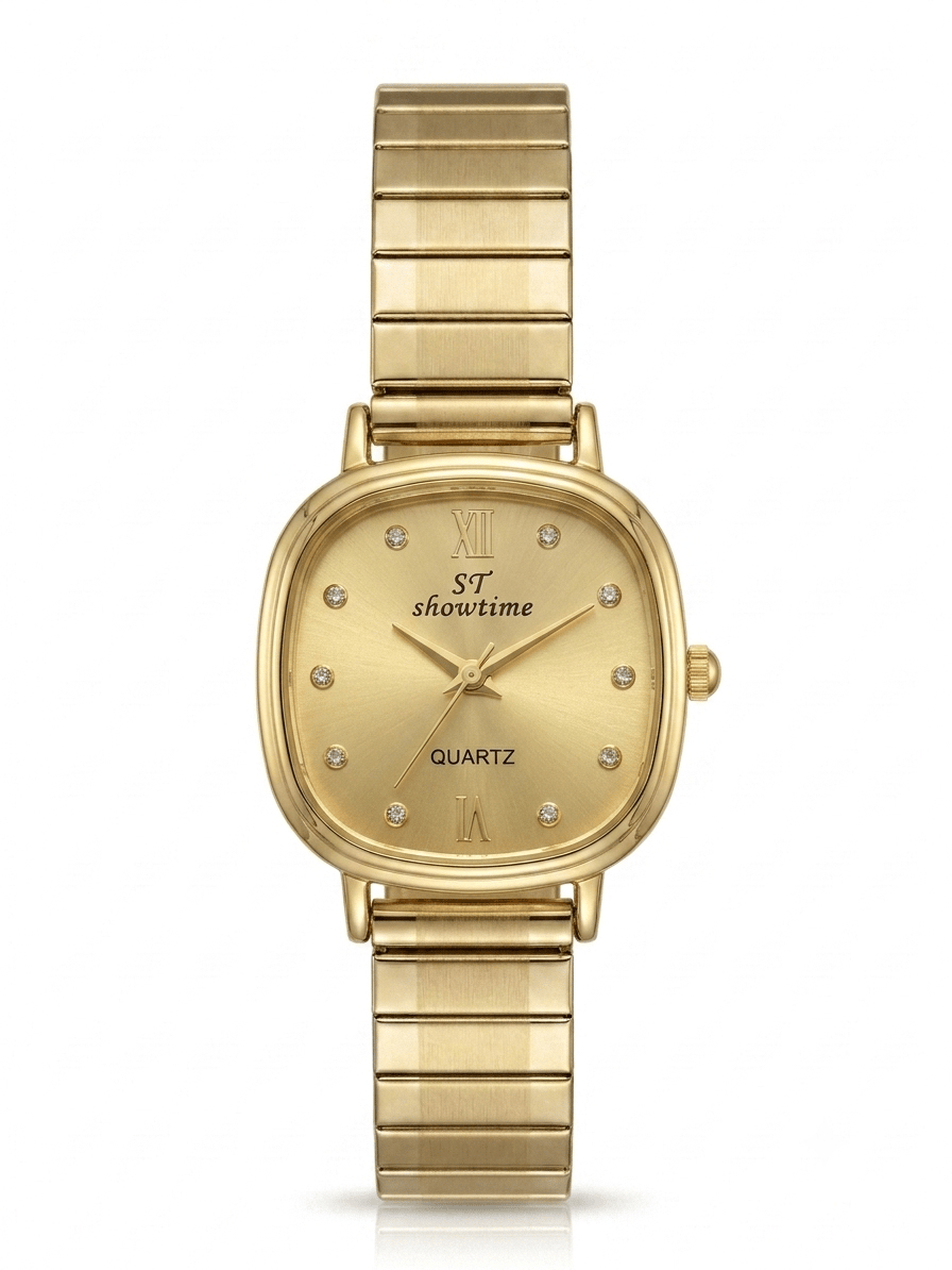 SHOWTİME Bayan Kare Yaylı Gold ST593