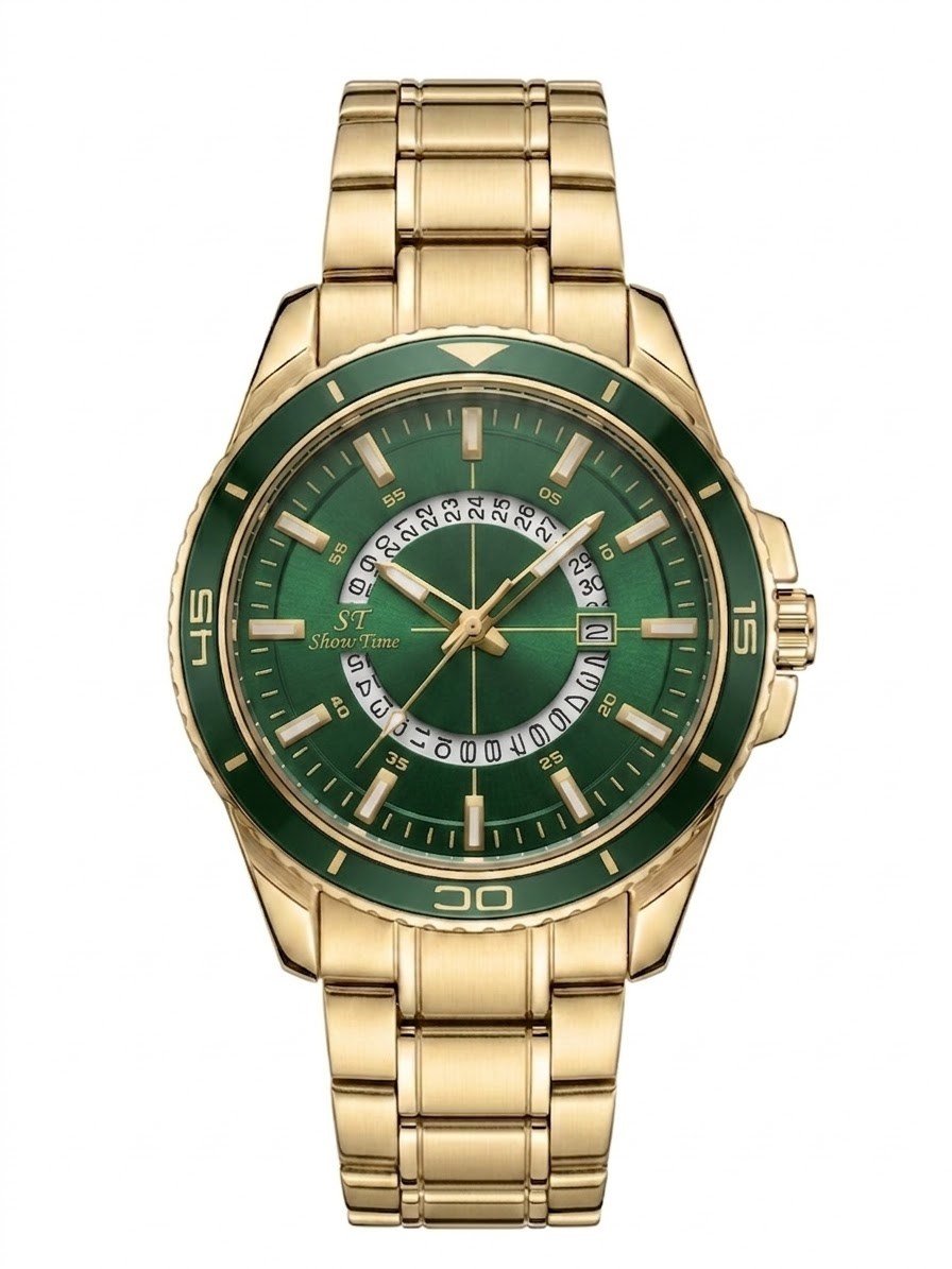 SHOWTİME Erkek DBX Modeli Gold Yeşil ST622