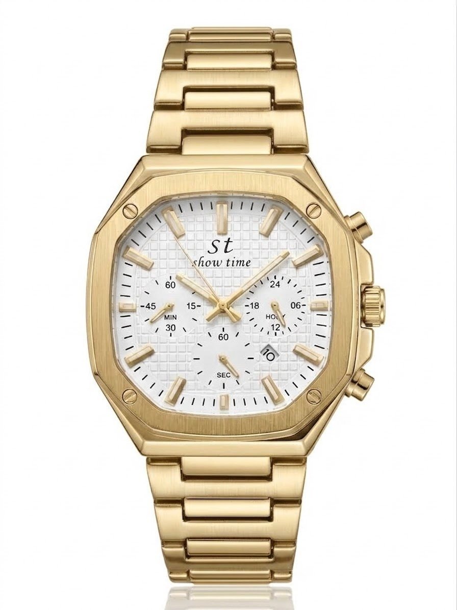 SHOWTİME Erkek Fonksiyonlu Eşref Gold beyaz ST710