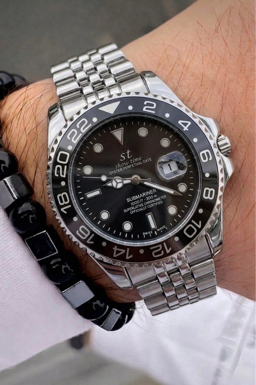 SHOWTIME ERKEK GMT SAAT | SİYAH ST406