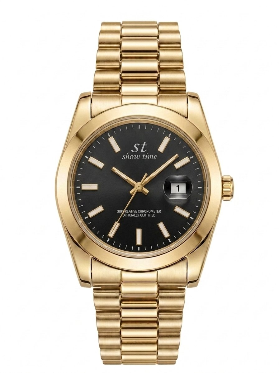 SHOWTİME Erkek King Gold Siyah ST520