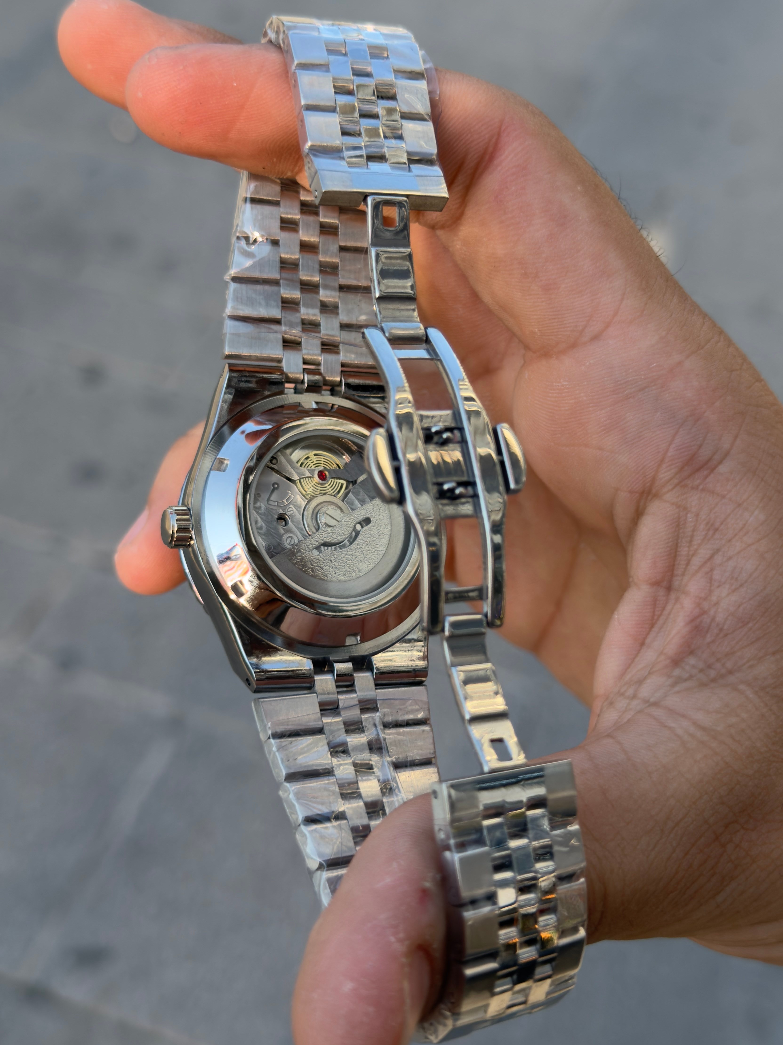 SHOWTİME Otomatik Görünümlü Yeni RLX modeli Gümüş Yeşil PRM41
