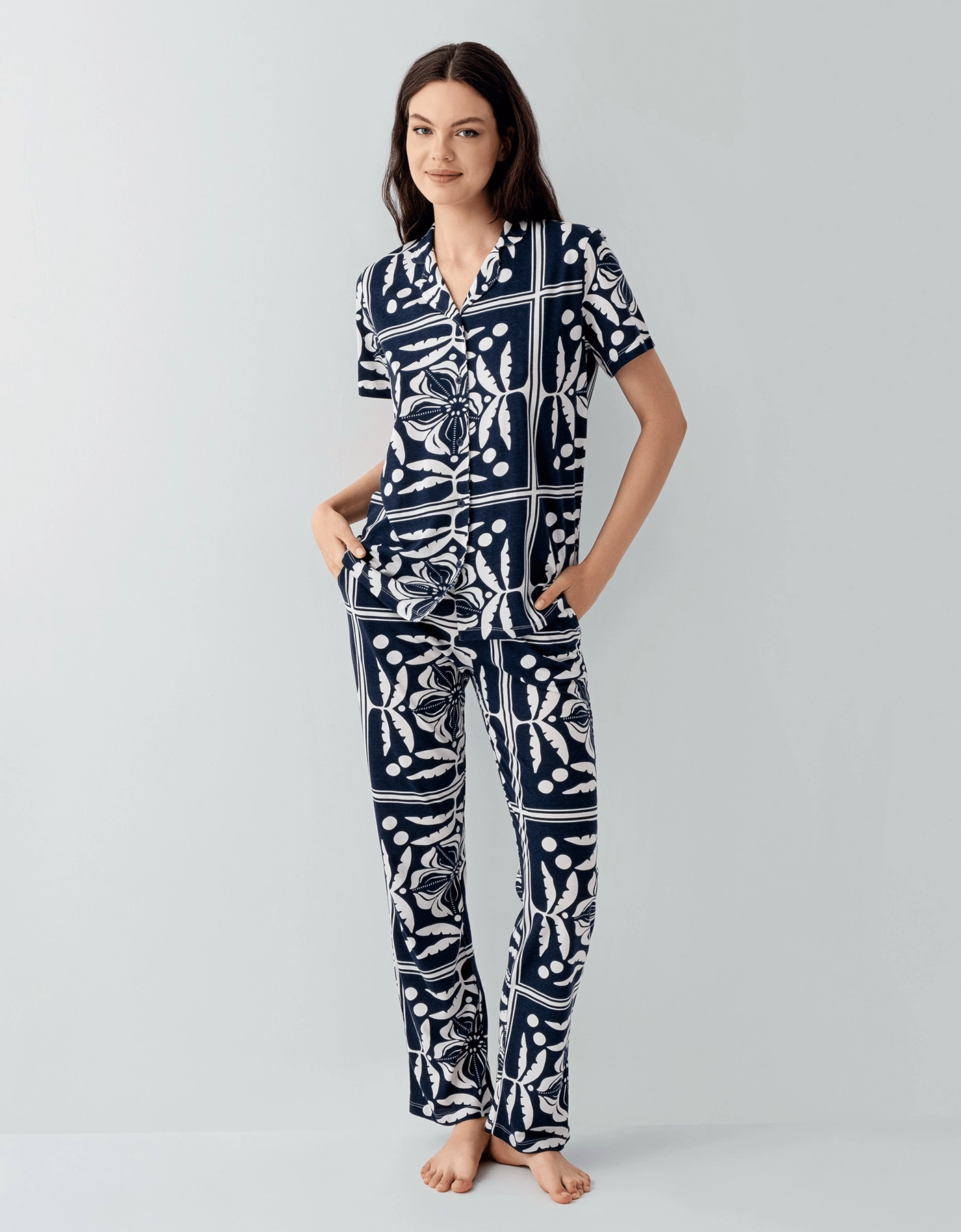 Arnetta 3567-S Kadın Gömlek Pijama Takım