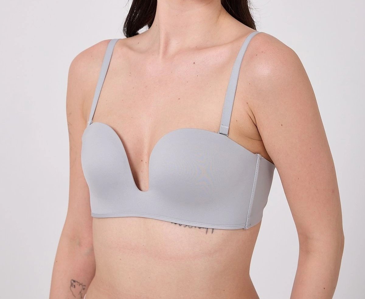 Freshness MSF05 Destekli V Dekolte Lazer Kesim Sütyen