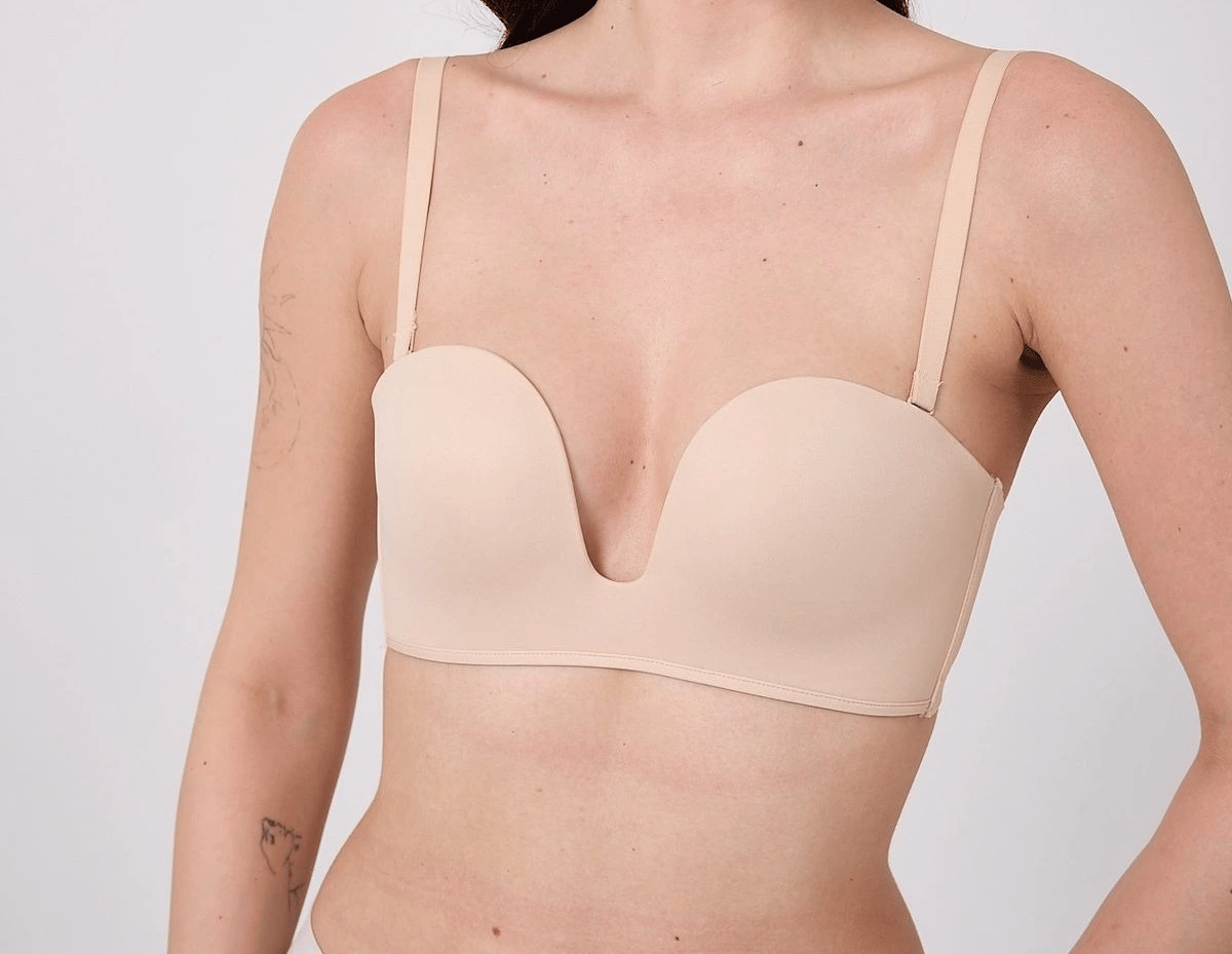 Freshness MSF05 Destekli V Dekolte Lazer Kesim Sütyen