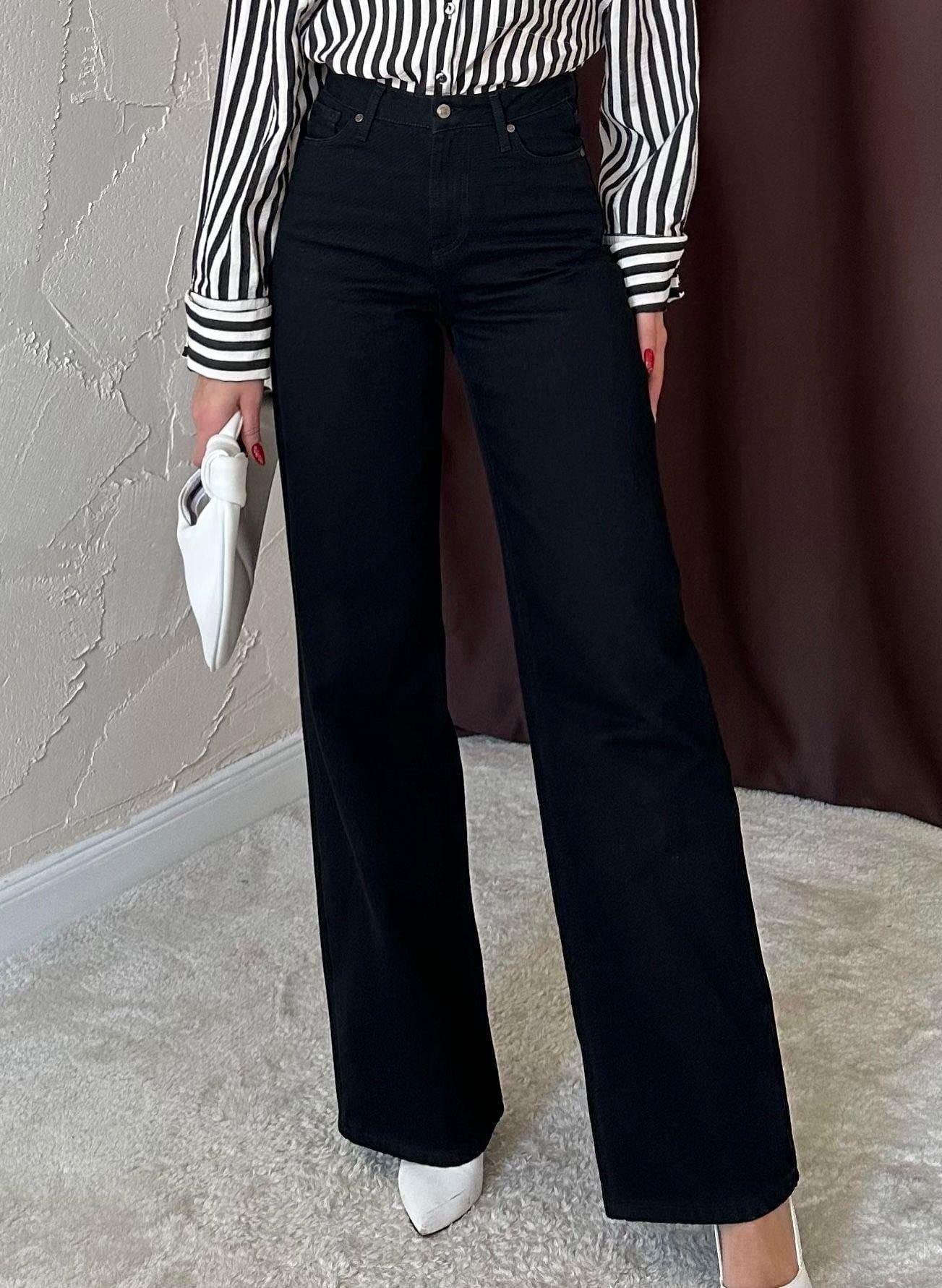 Toptan Siyah Comfy Jeans Pantolon