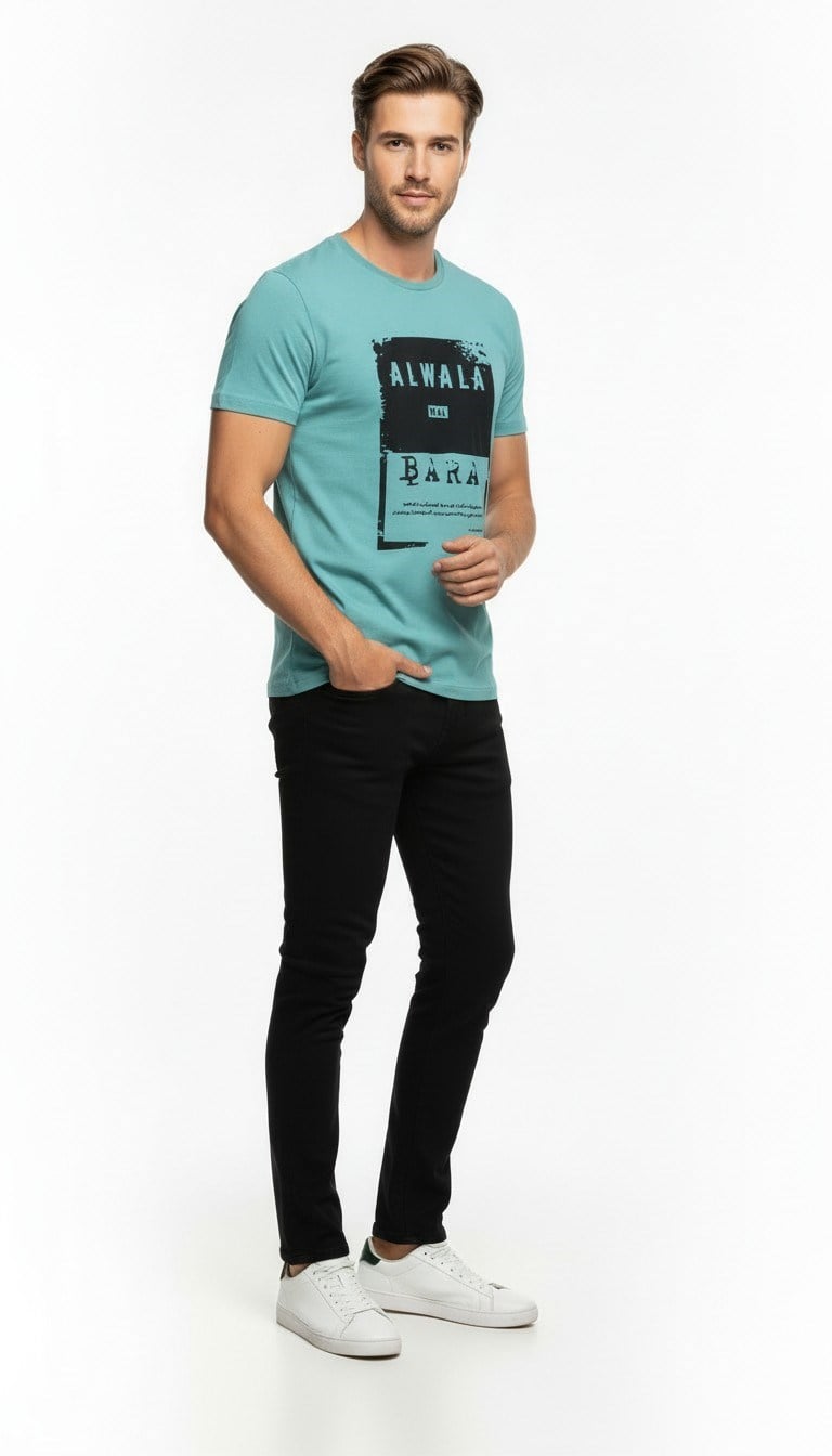 Urban Dynamic Baskılı Erkek Tişört – Günlük & Streetwear Stil