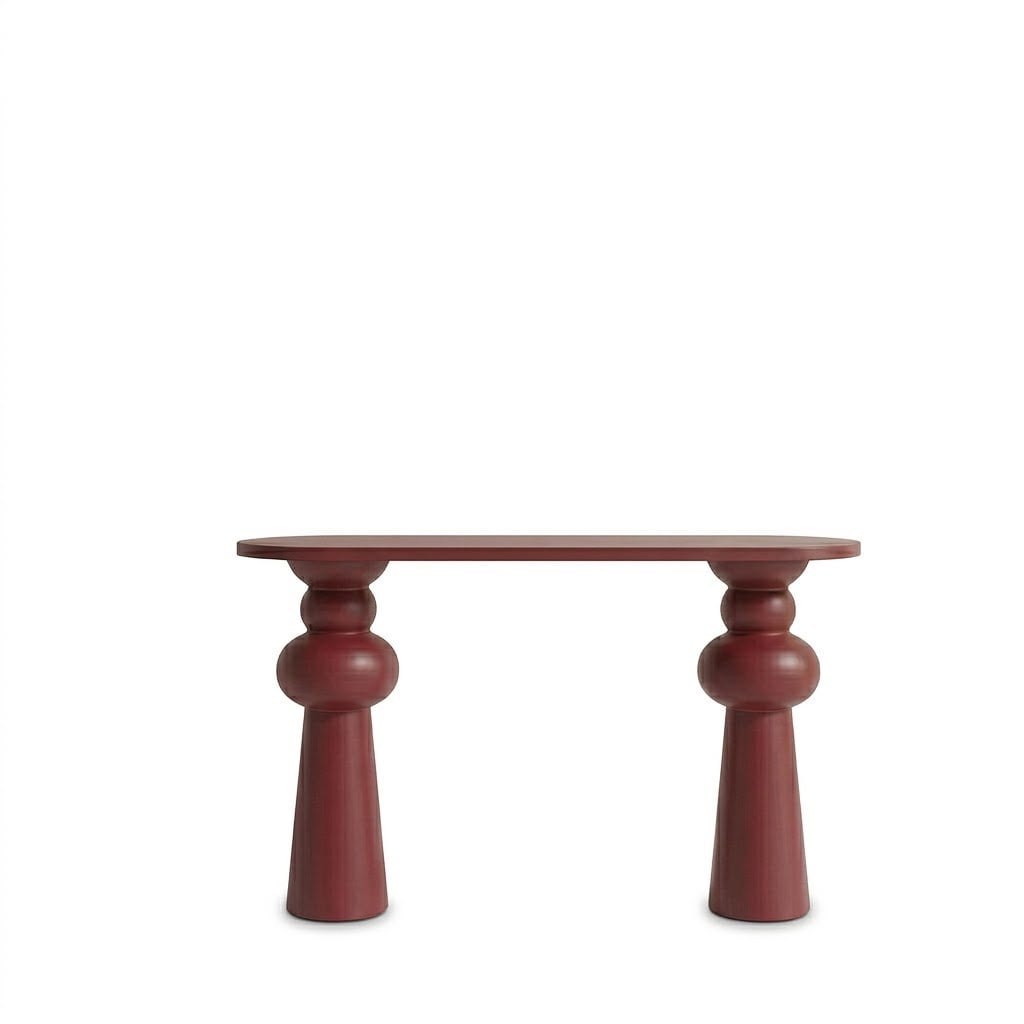 Valoura Bordo Ahşap Dresuar– Deco102