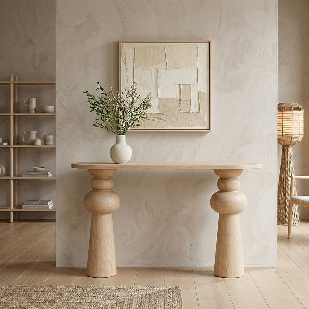 Valoura Naturel Ahşap Dresuar– Deco102