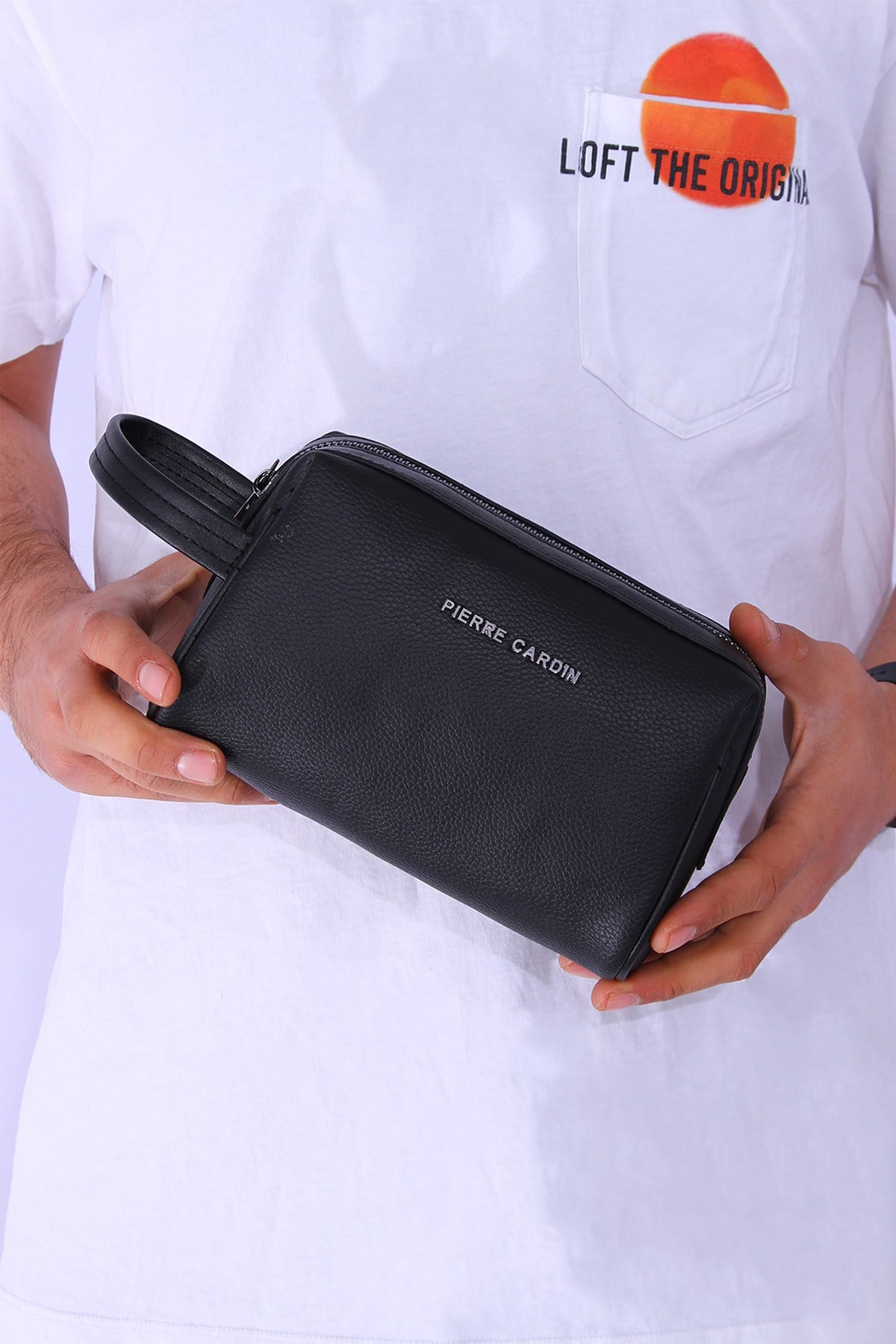 01pc002001 Erkek El Çantası El Pörtföyü Clutch Çanta SİYAH