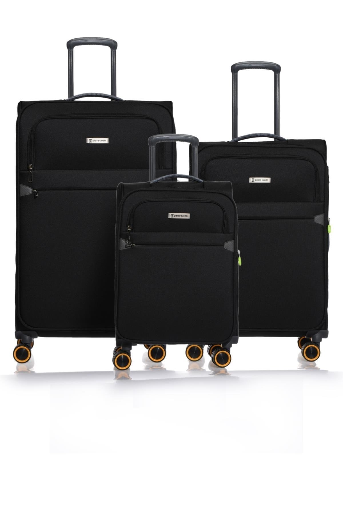 04pc6000-set Siyah Unisex 3 Lü Set Bavul