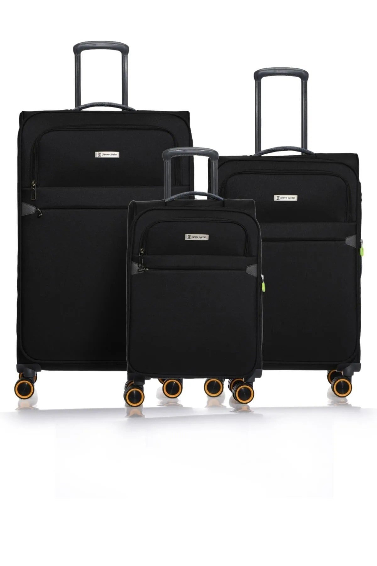 6000-set Siyah Unisex 3 Lü Valiz Seti