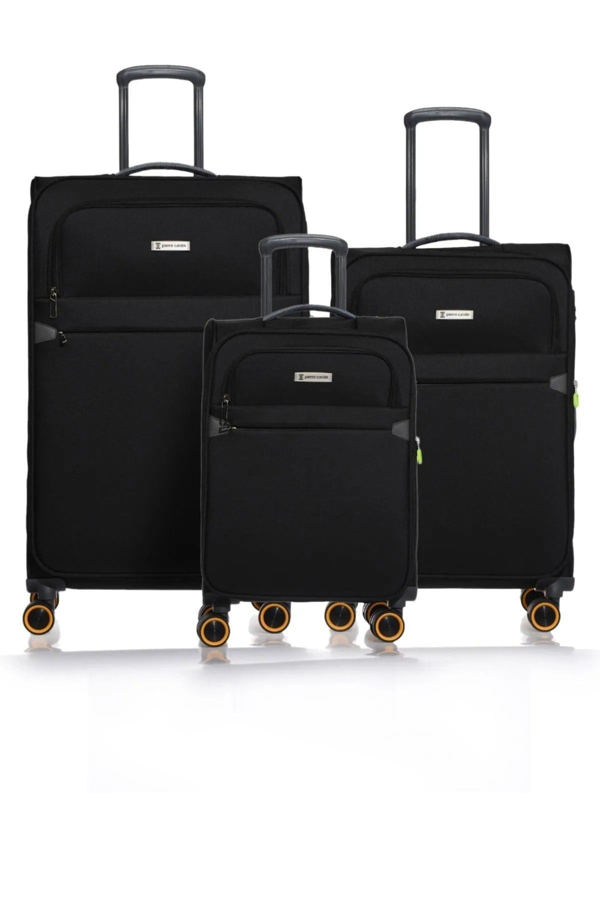6000-set Siyah Unisex 3 Lü Valiz Seti